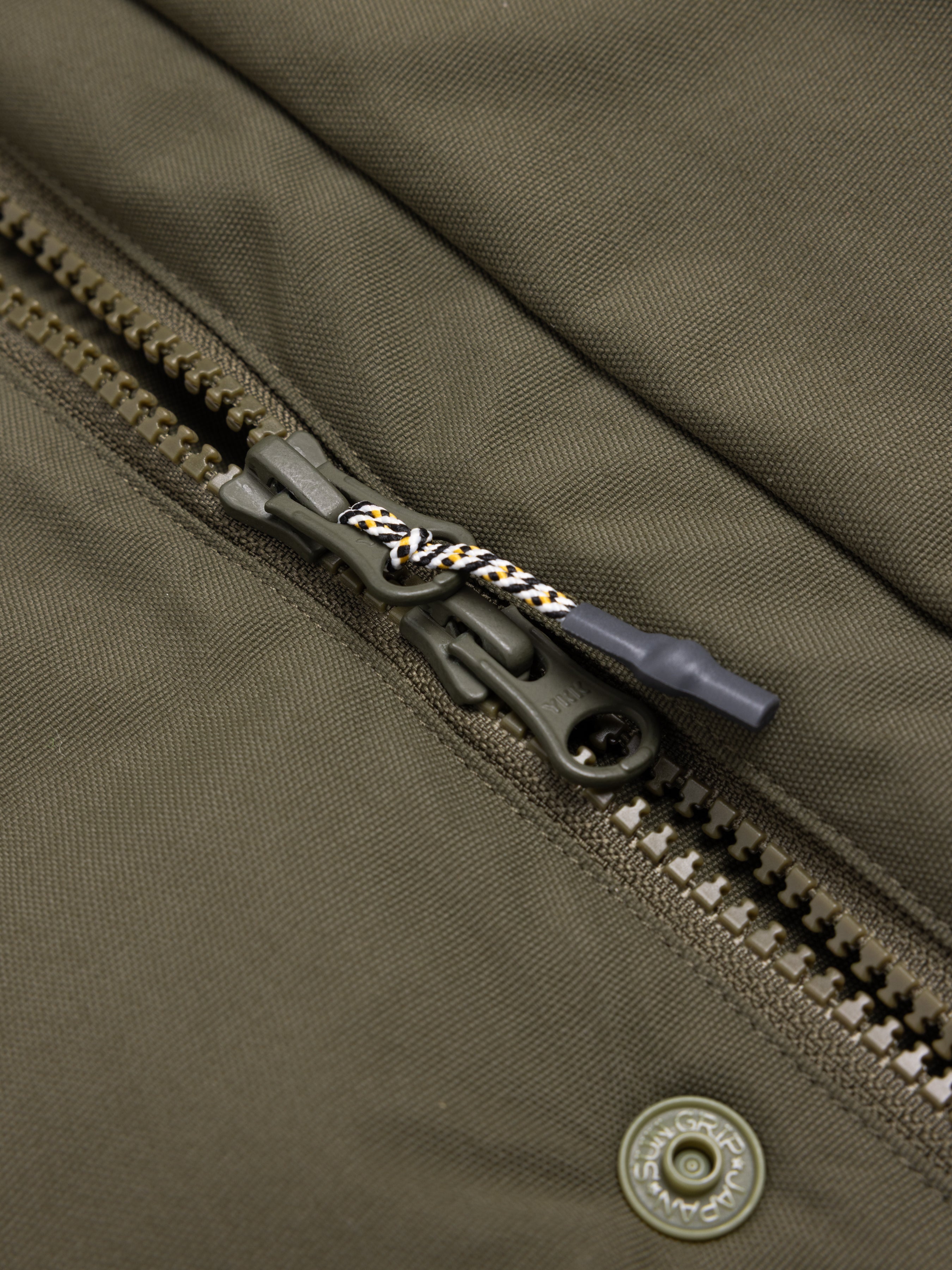 Gullane Storm Parka in Olive Recycled Nylon