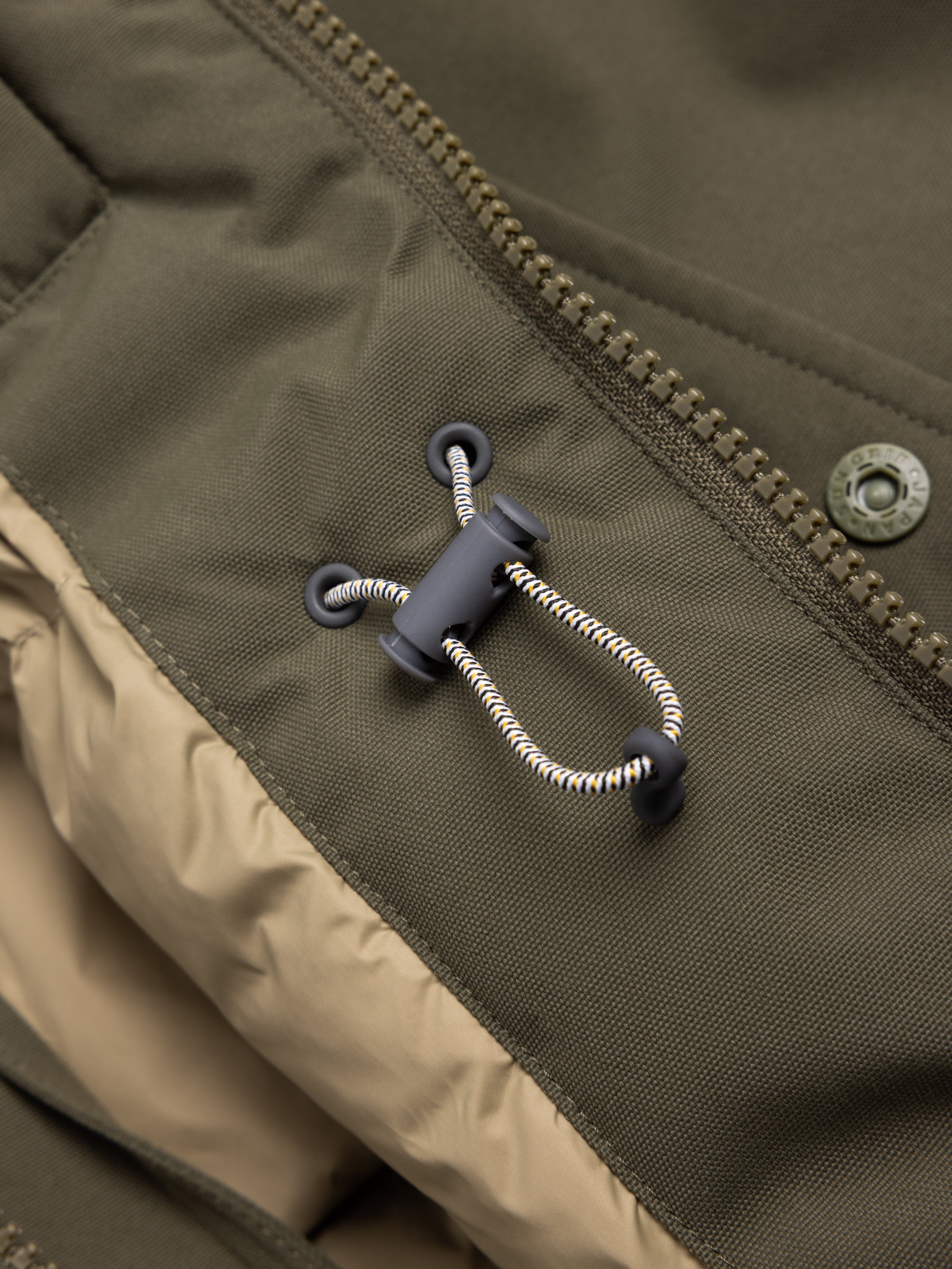 Gullane Storm Parka in Olive Recycled Nylon