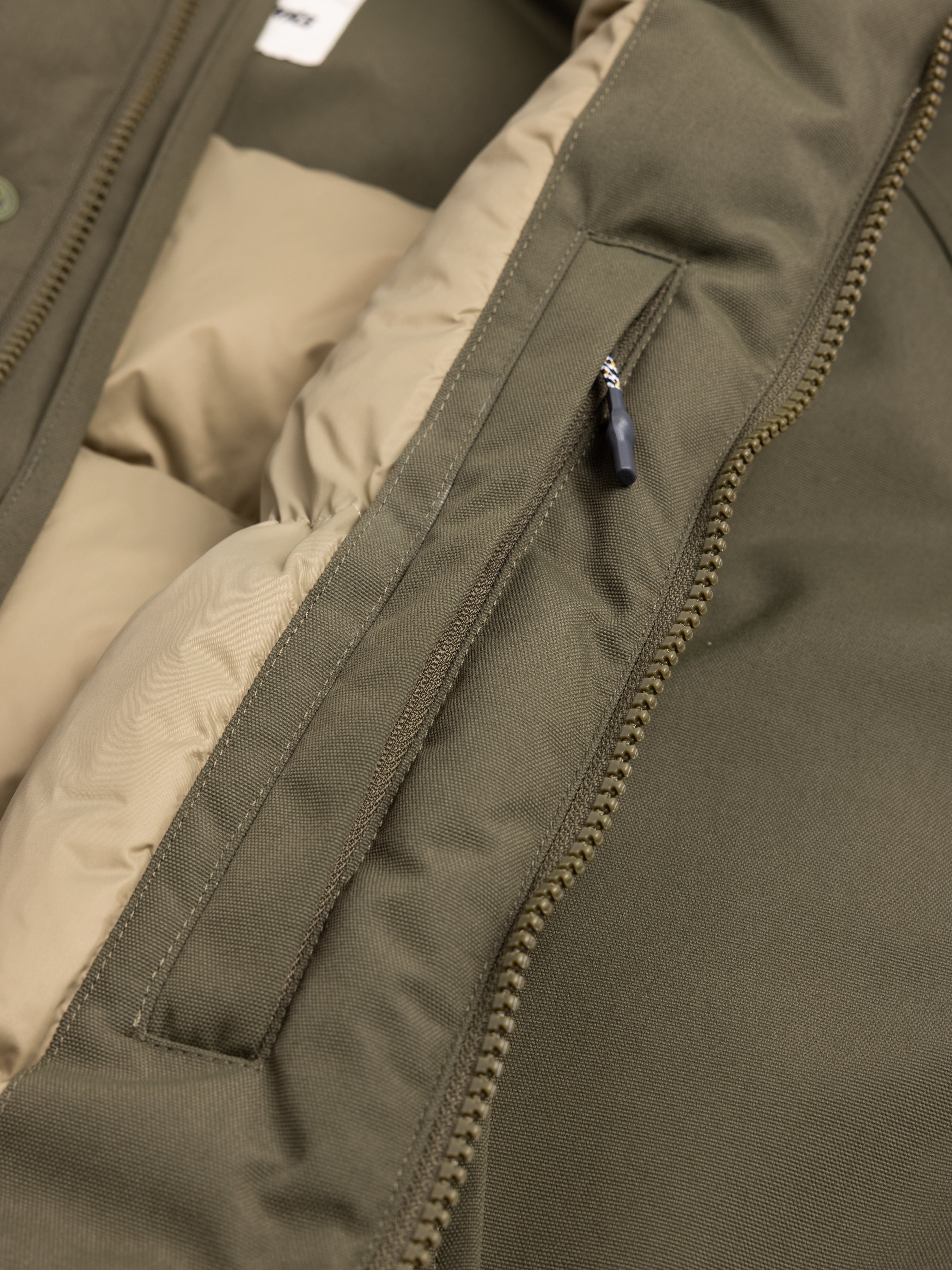 Gullane Storm Parka in Olive Recycled Nylon