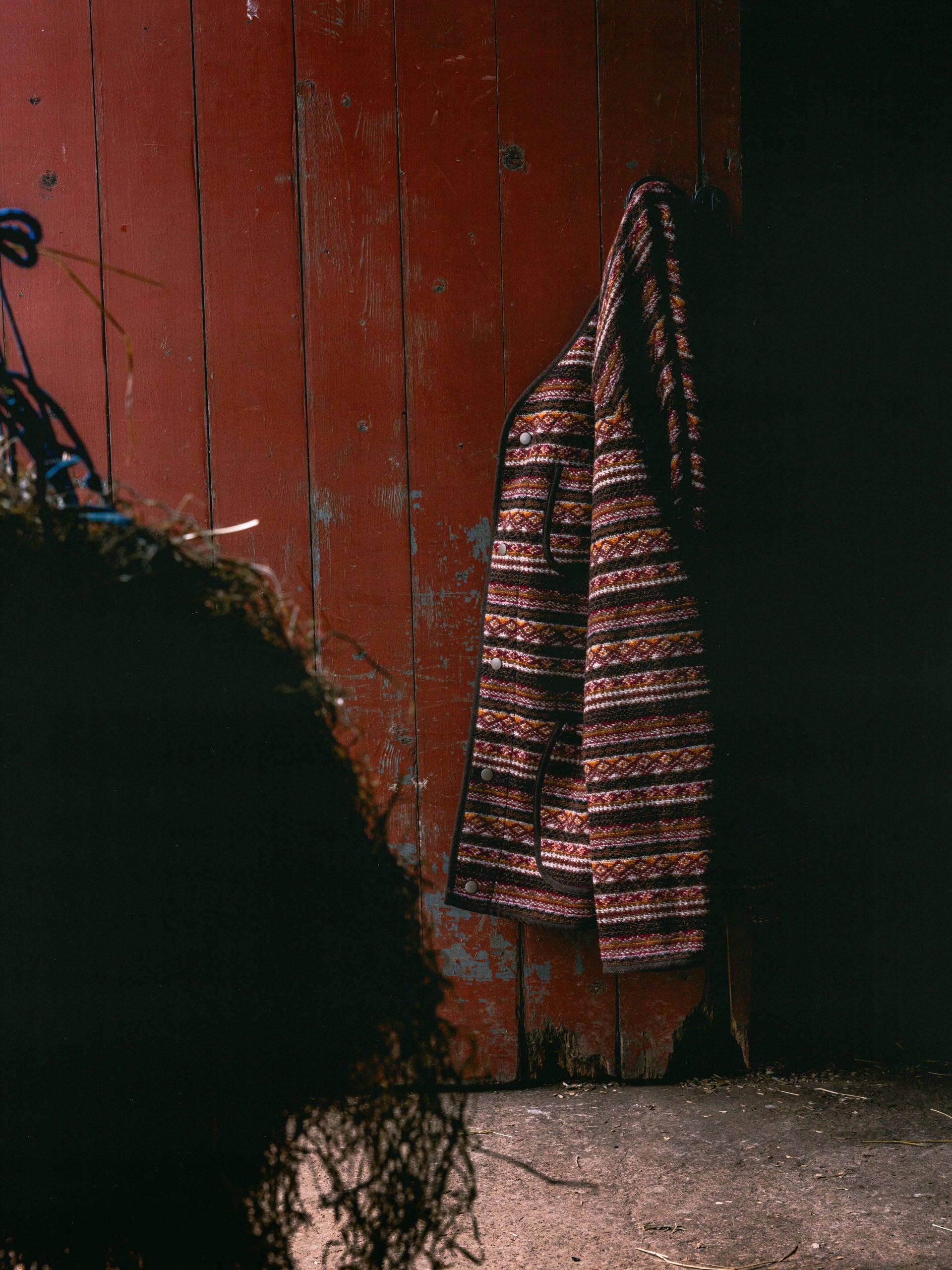 Neist Cardigan in Umber Knitted Fairisle