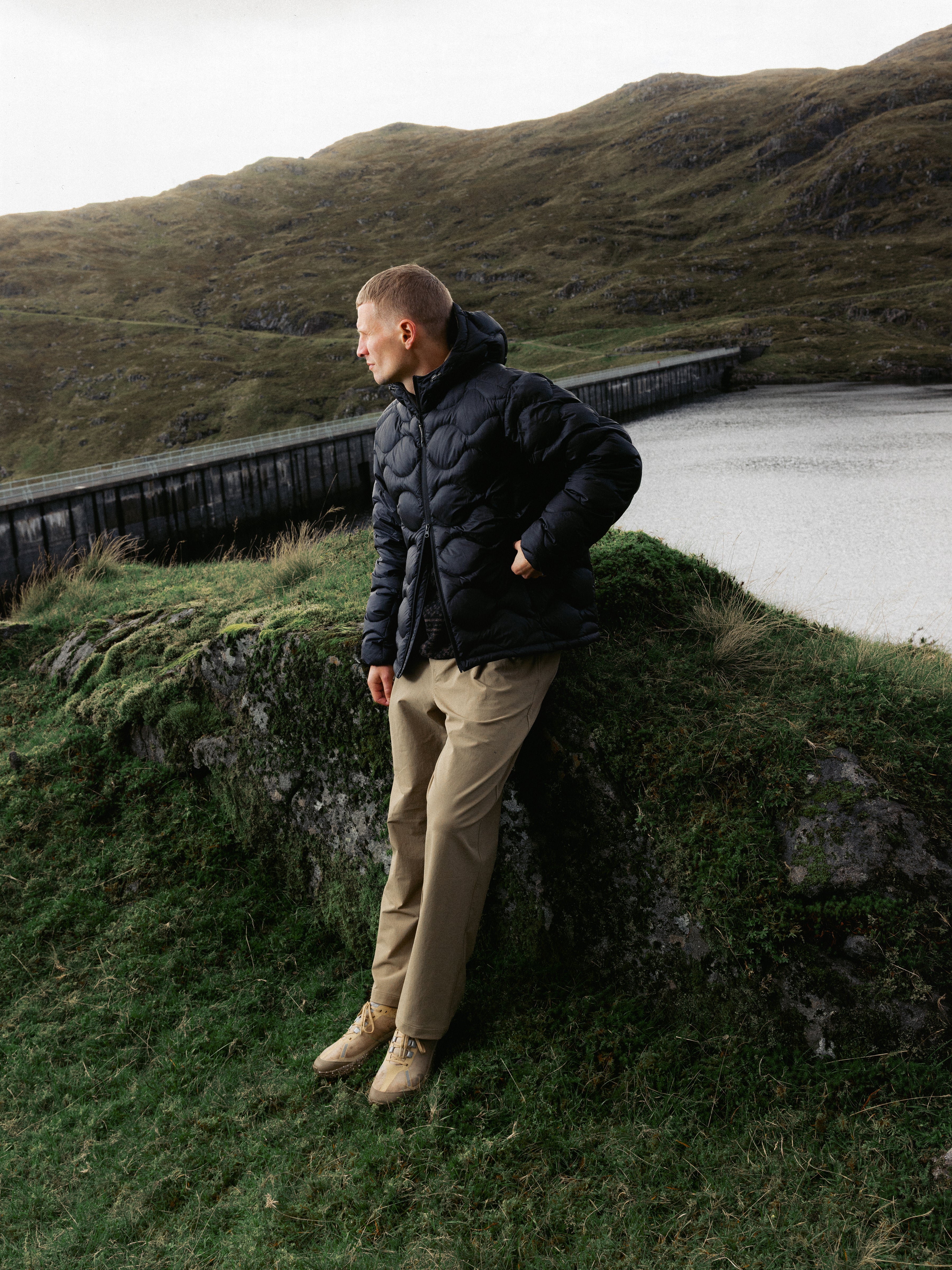 Cuillin Down Jacket in Black Recycled Ripstop