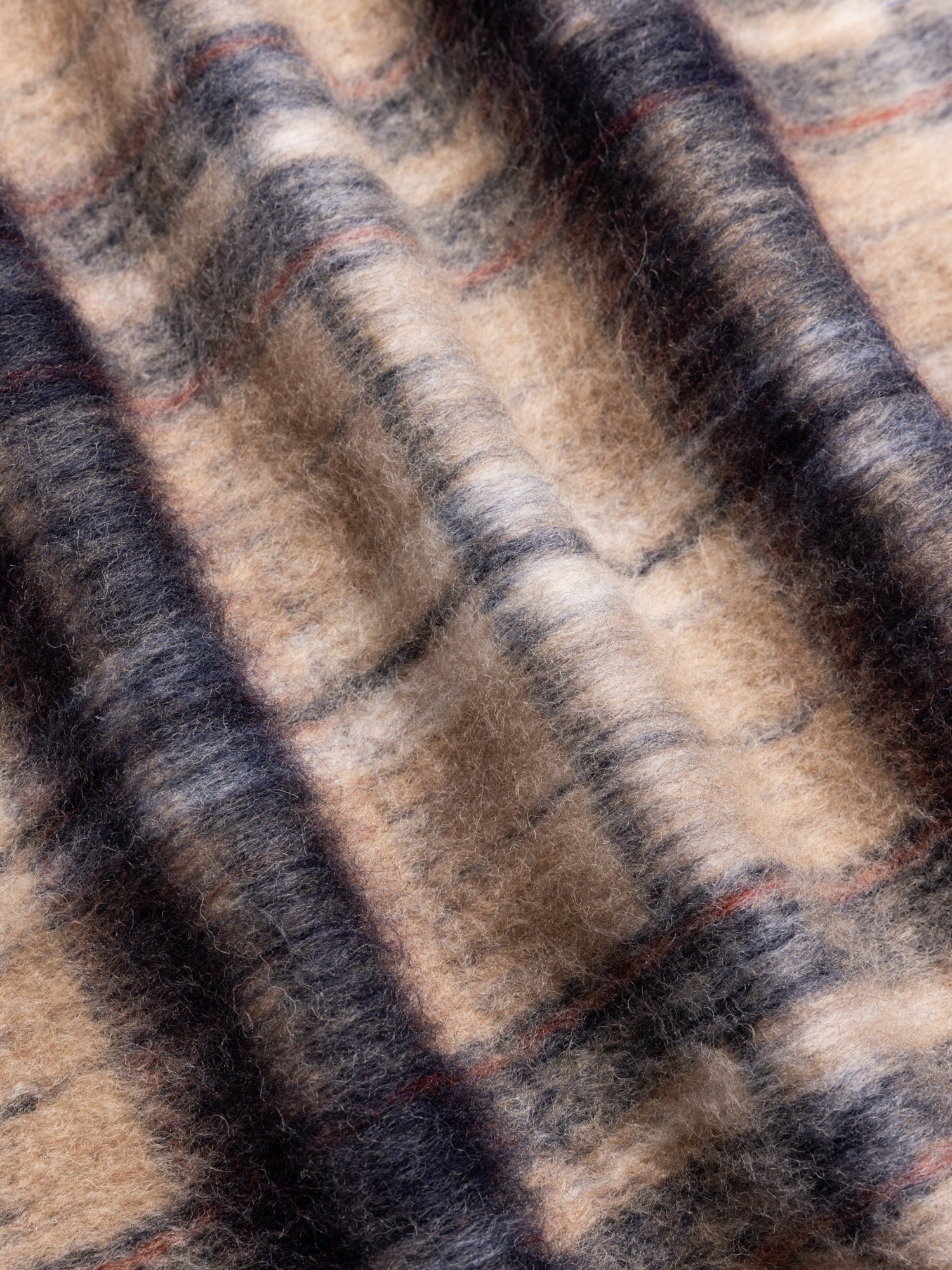 Bute Vest in Oat Check Brushed Wool