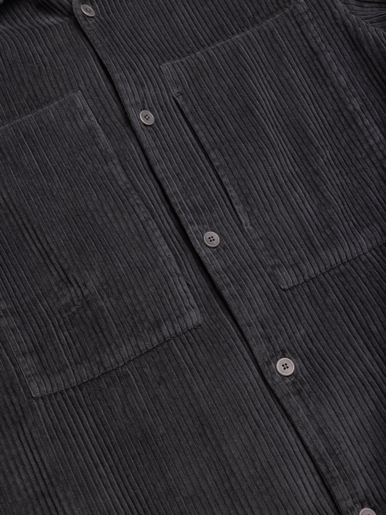 Durno Overshirt in Charcoal Jumbo Cord