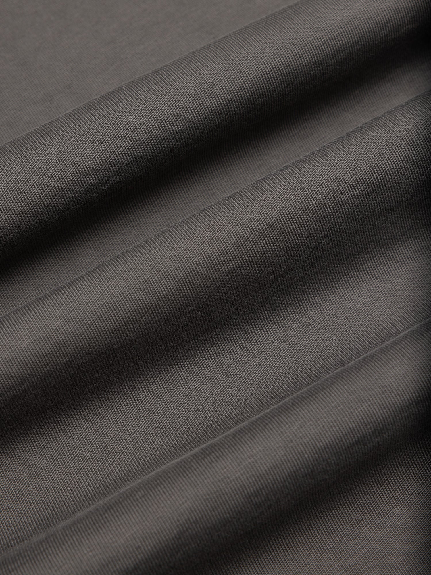 Fly Tee in Charcoal Heavyweight Cotton