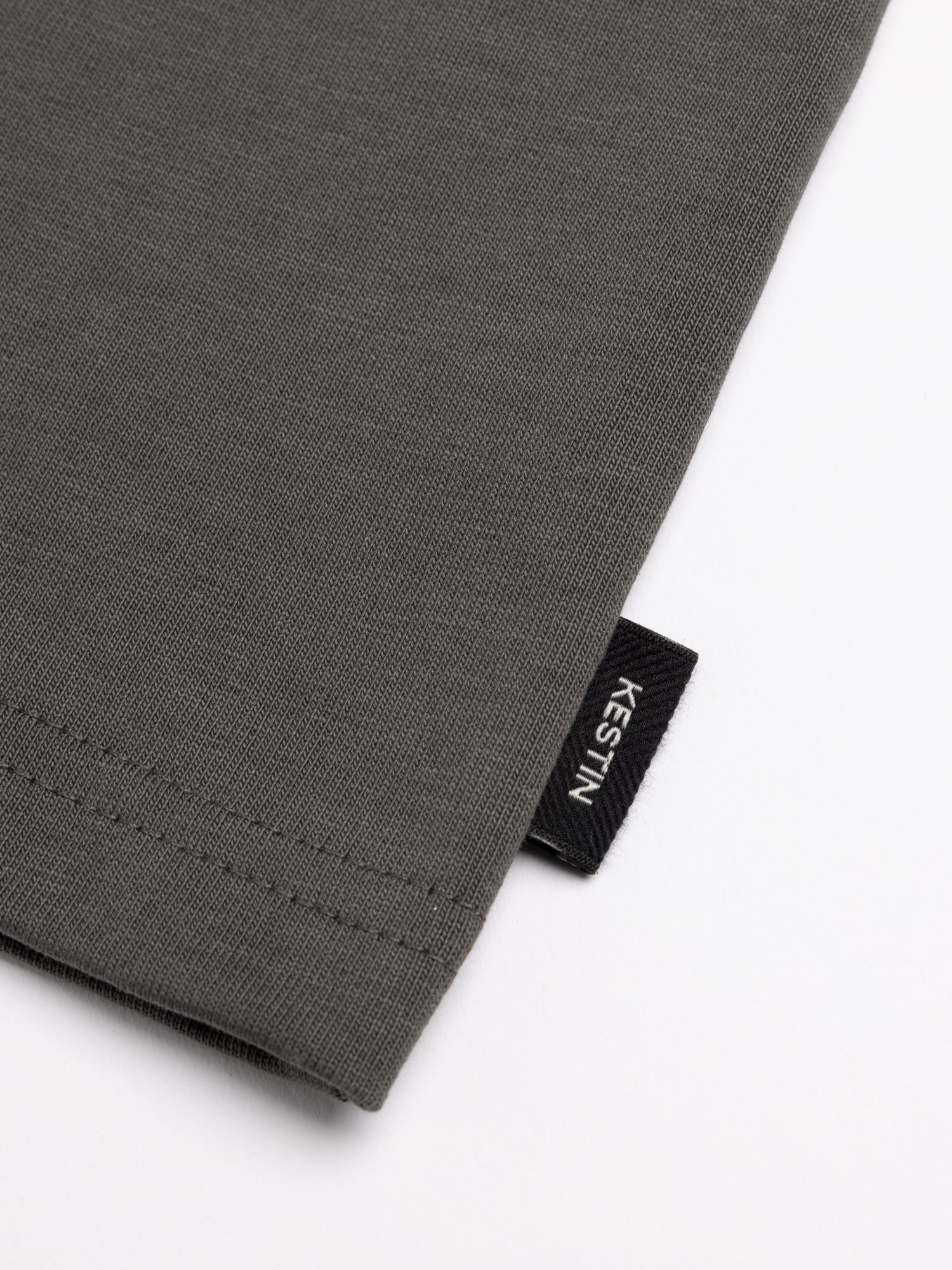 Fly Tee in Charcoal Heavyweight Cotton
