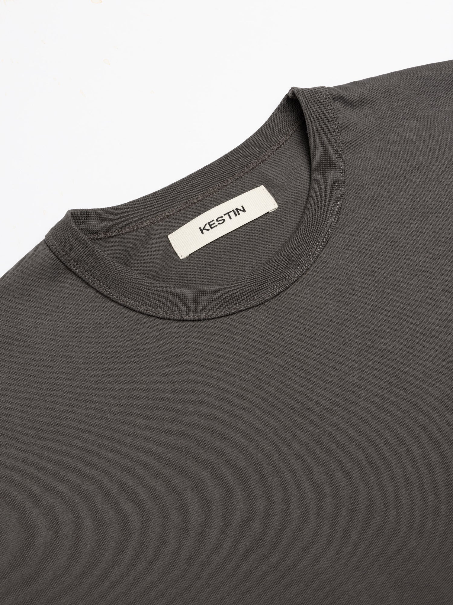 Fly Tee in Charcoal Heavyweight Cotton