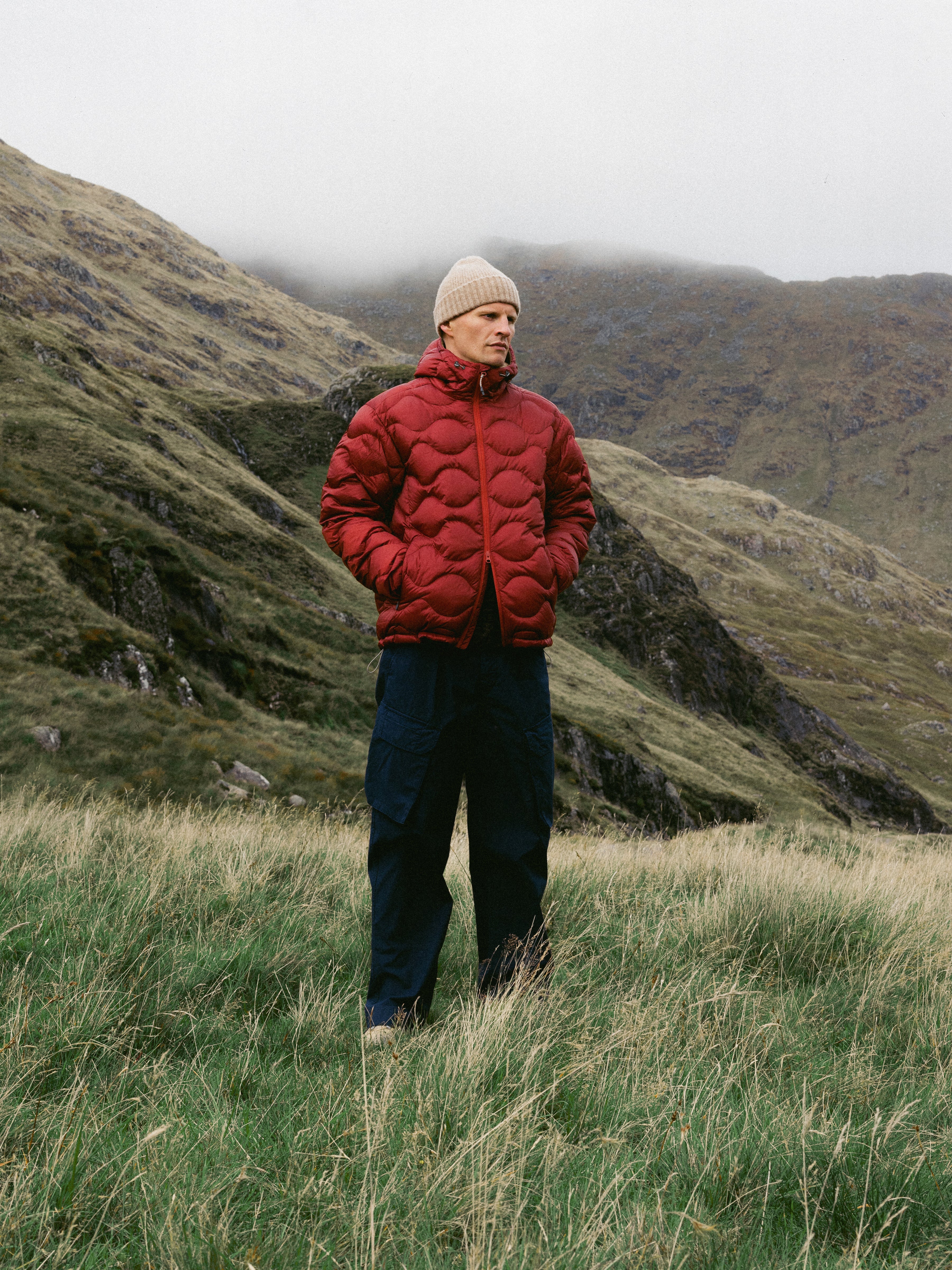 Cuillin Down Jacket in Vintage Red Recycled Ripstop