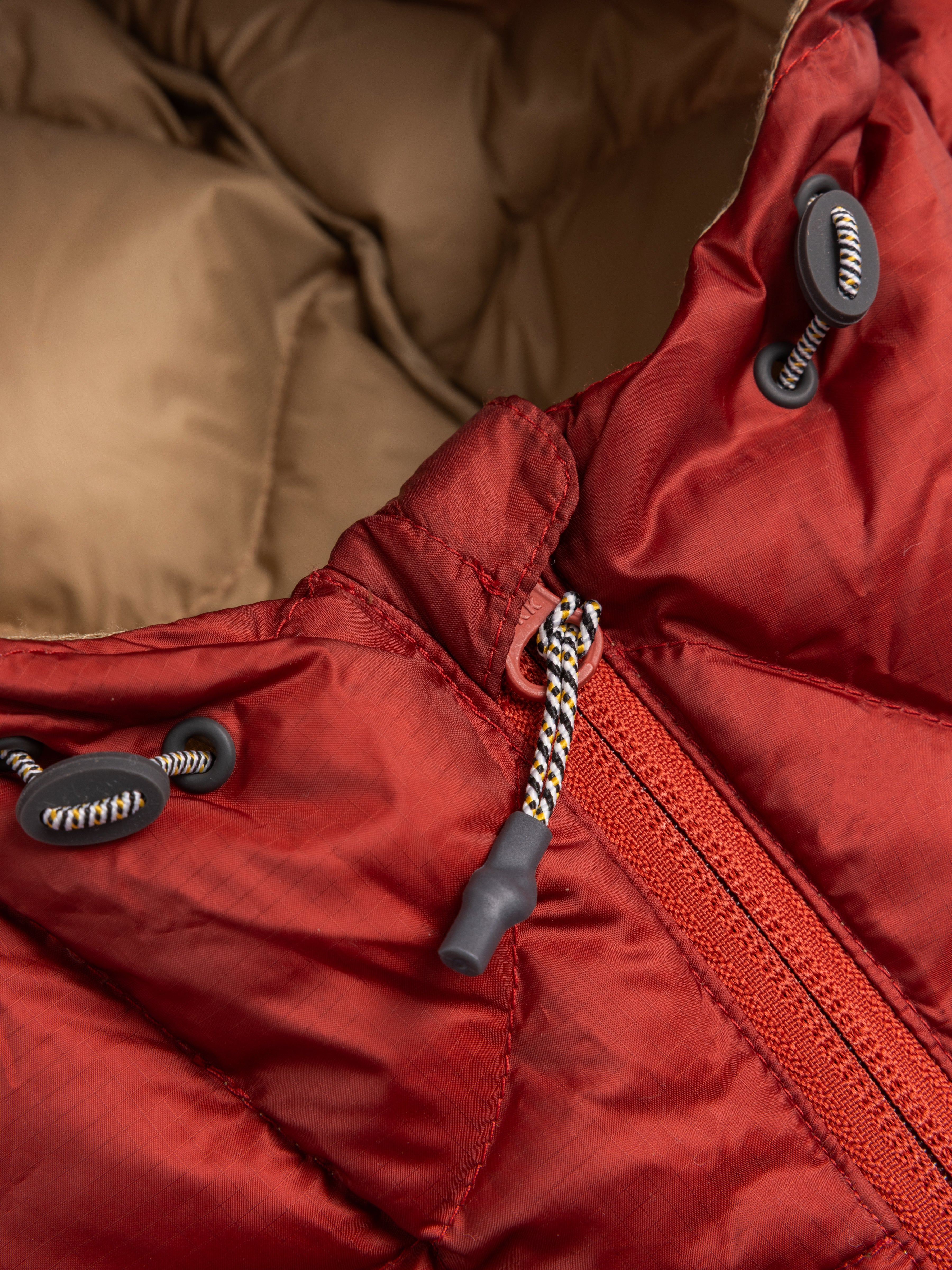 Cuillin Down Jacket in Vintage Red Recycled Ripstop