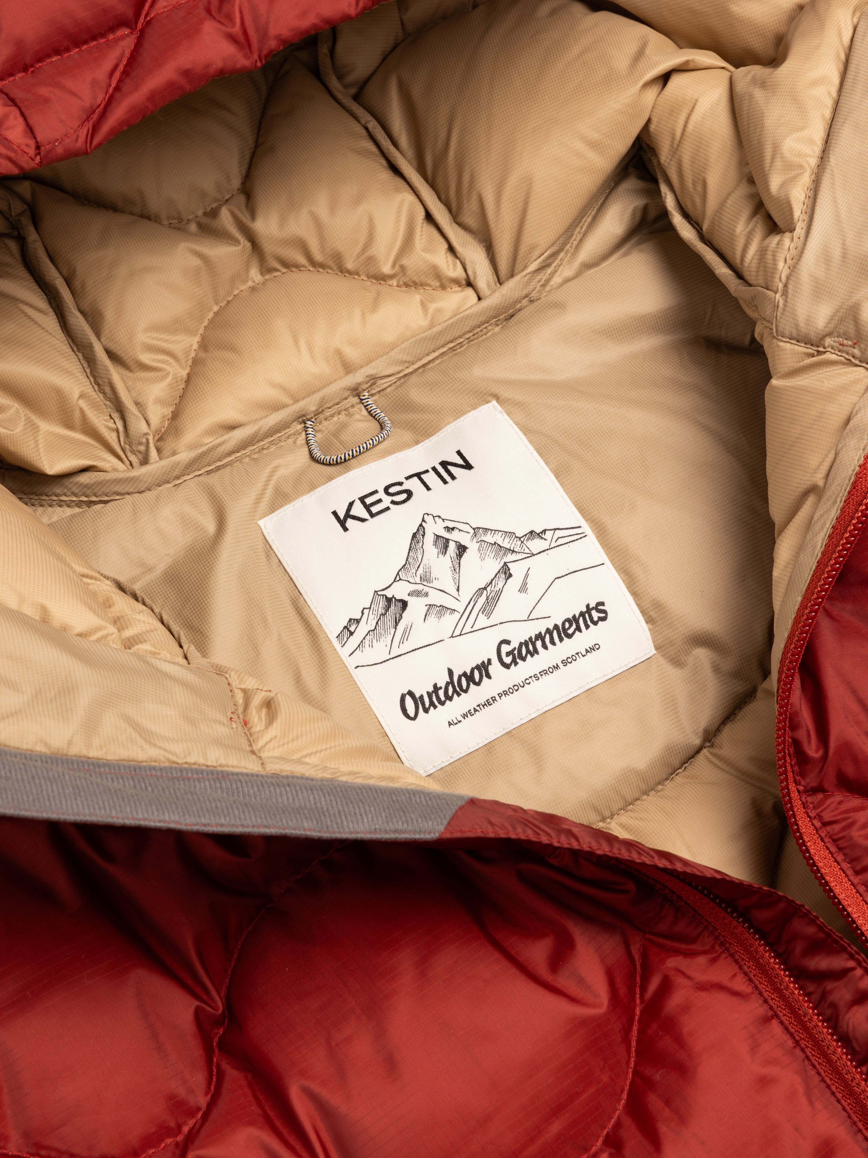Cuillin Down Jacket in Vintage Red Recycled Ripstop