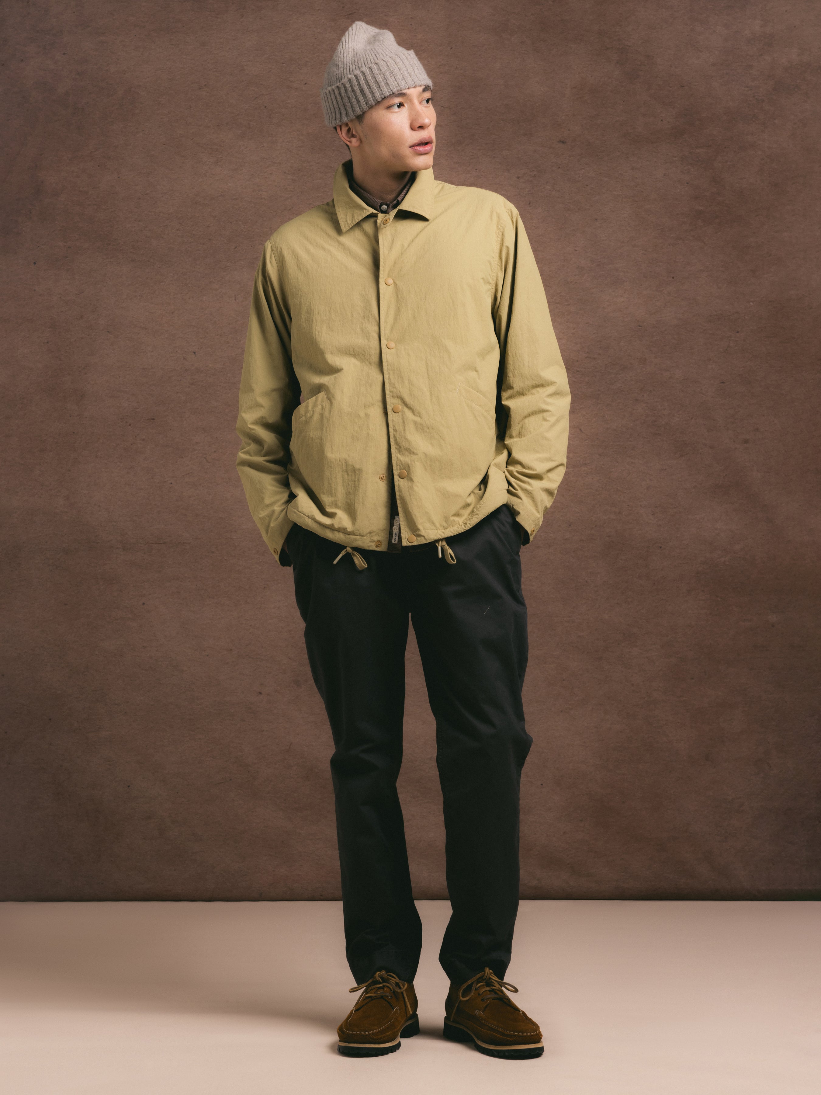 Inverness Trouser in Charcoal Cotton Twill