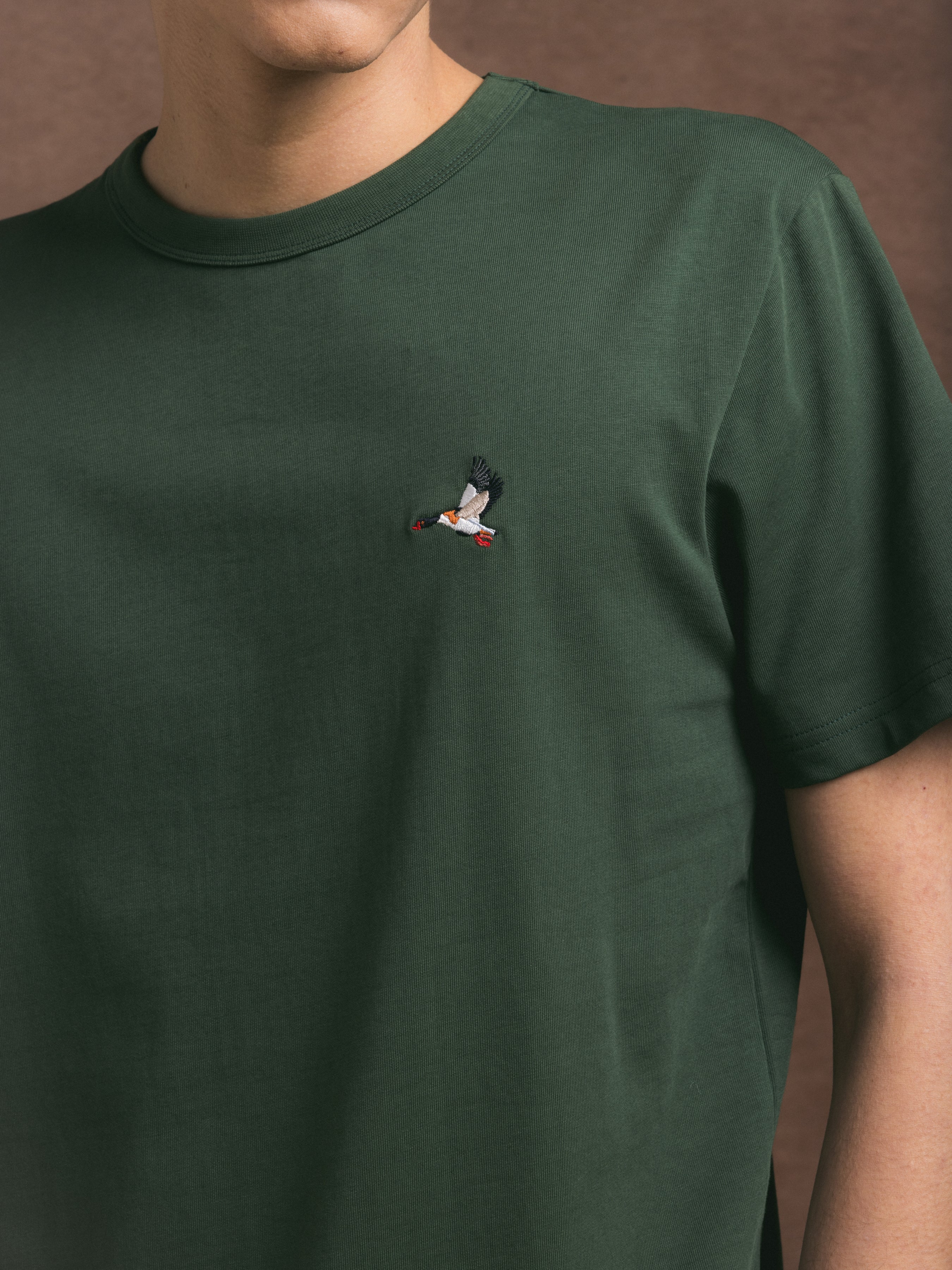 Cargill Tee in Forest Duck Embroidery
