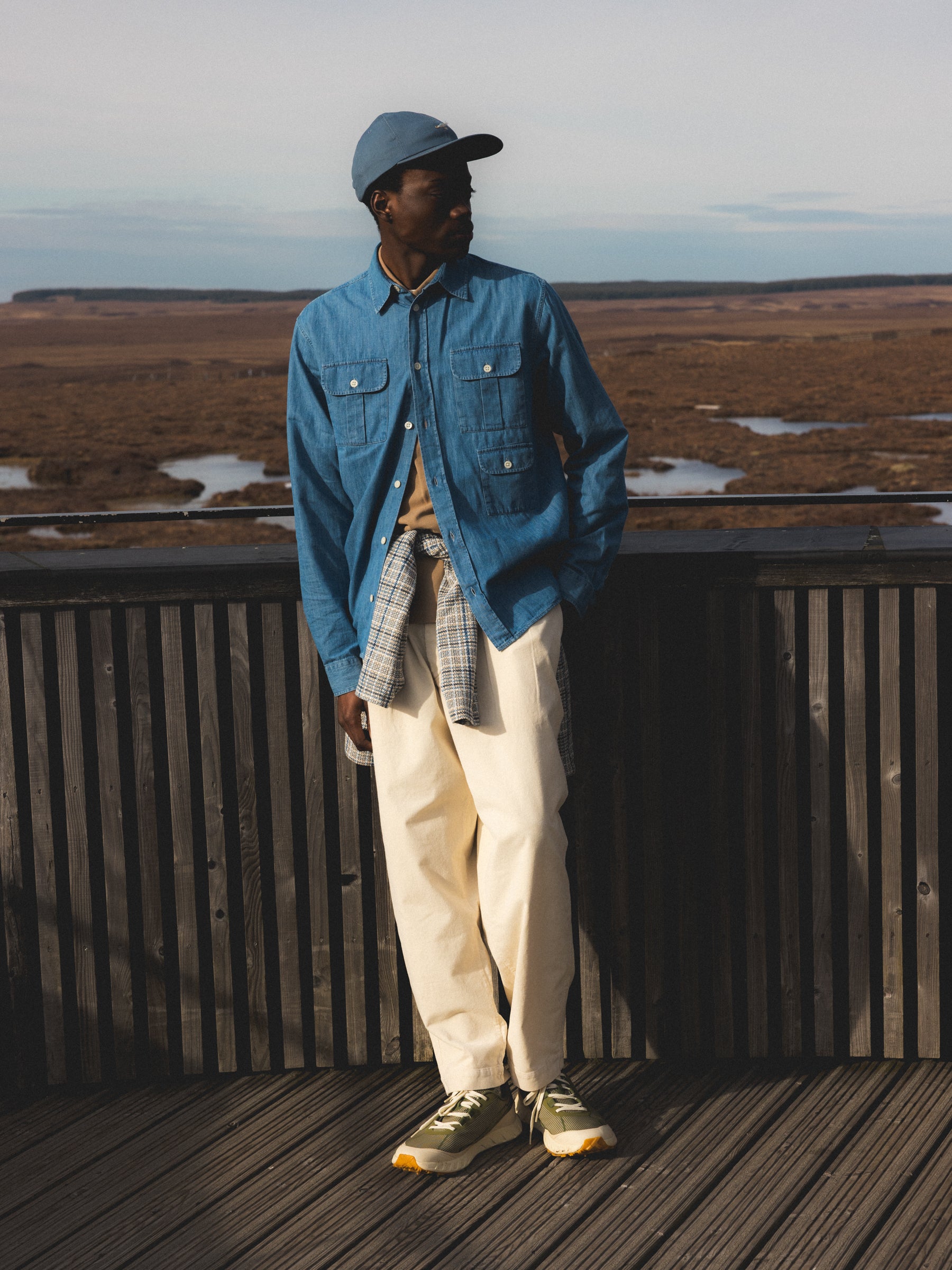 Kinnaird Shirt in Washed Denim