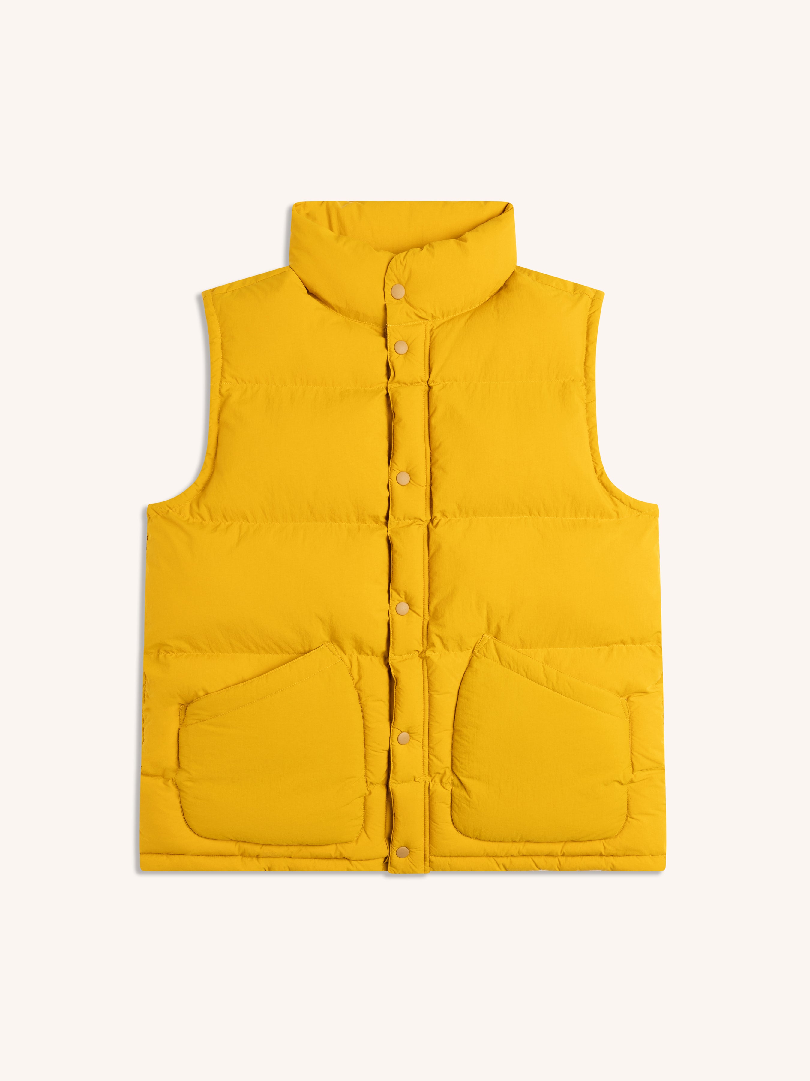 Pathhead Puffer Vest in Yellow Recycled Nylon