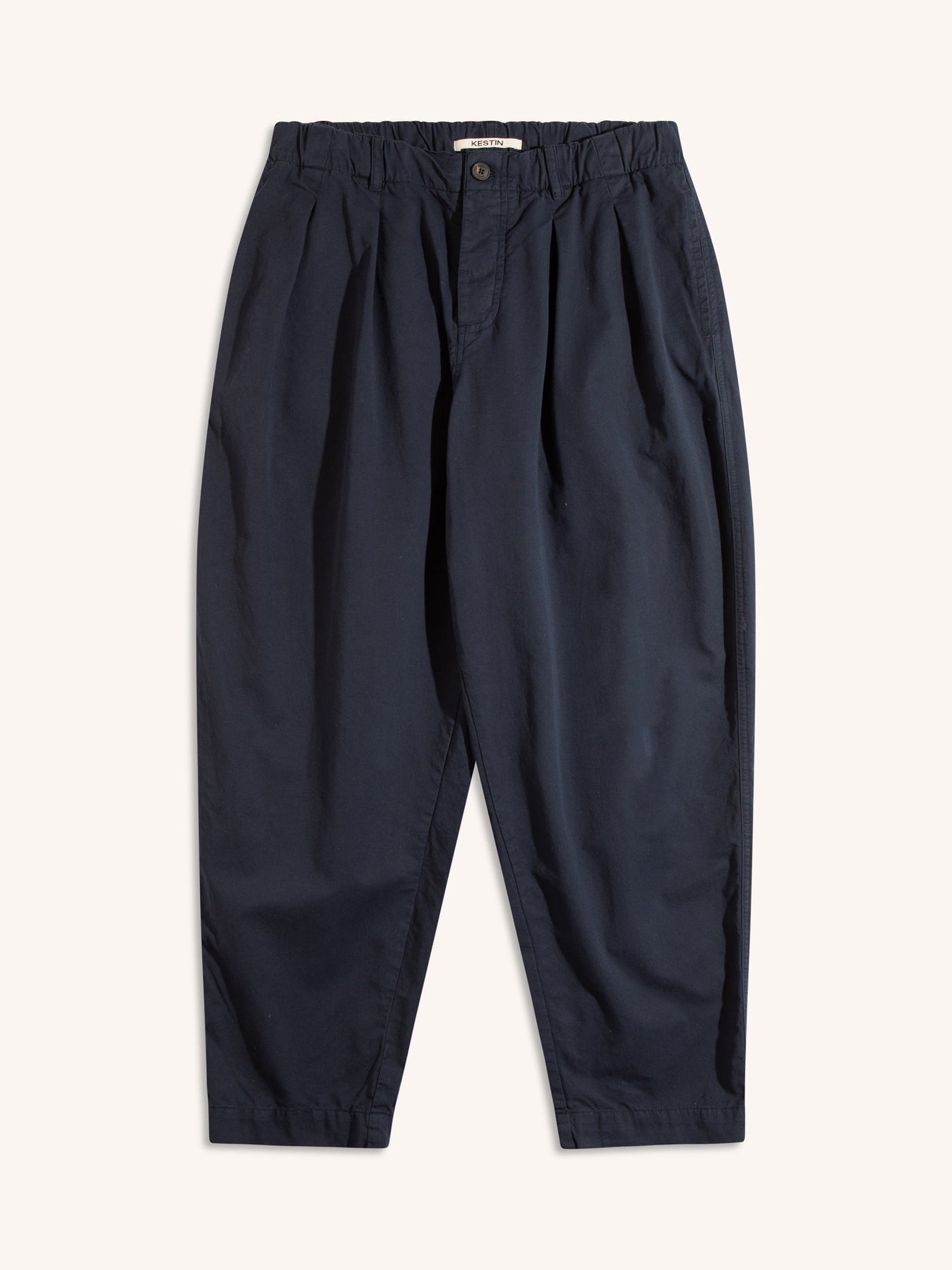 Clyde Pant in Navy Cotton Twill