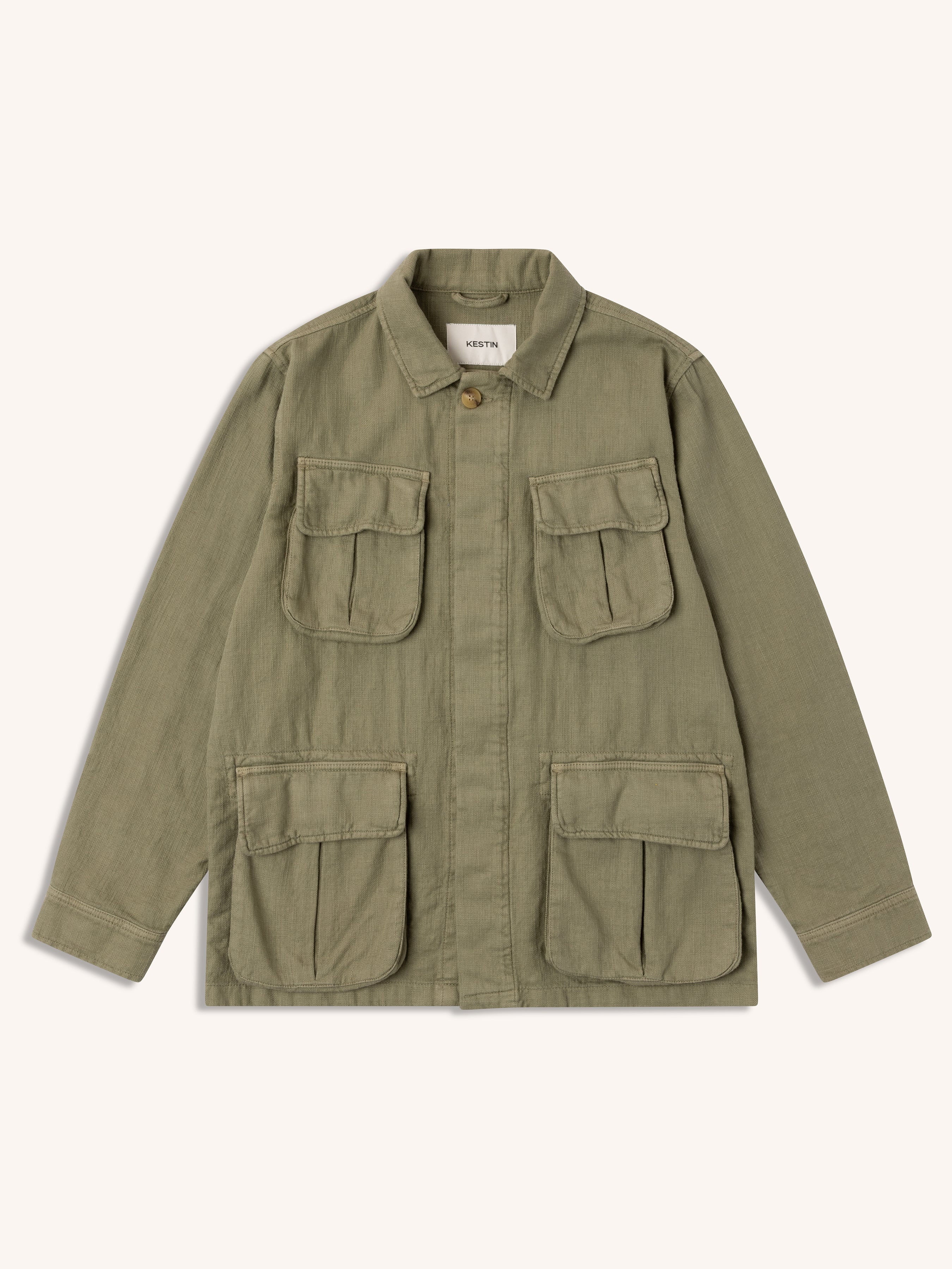 Tyndrum Field Jacket in Military Slub Cotton – Kestin