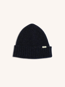 A knitted men's beanie from menswear brand KESTIN, made in Scotland.