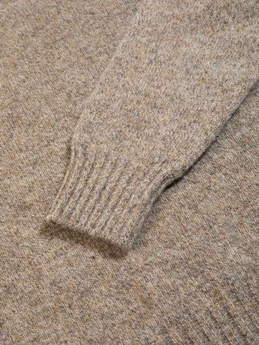 The ribbed cuff from Scottish menswear brand KESTIN's Shetland Wool Sweater.