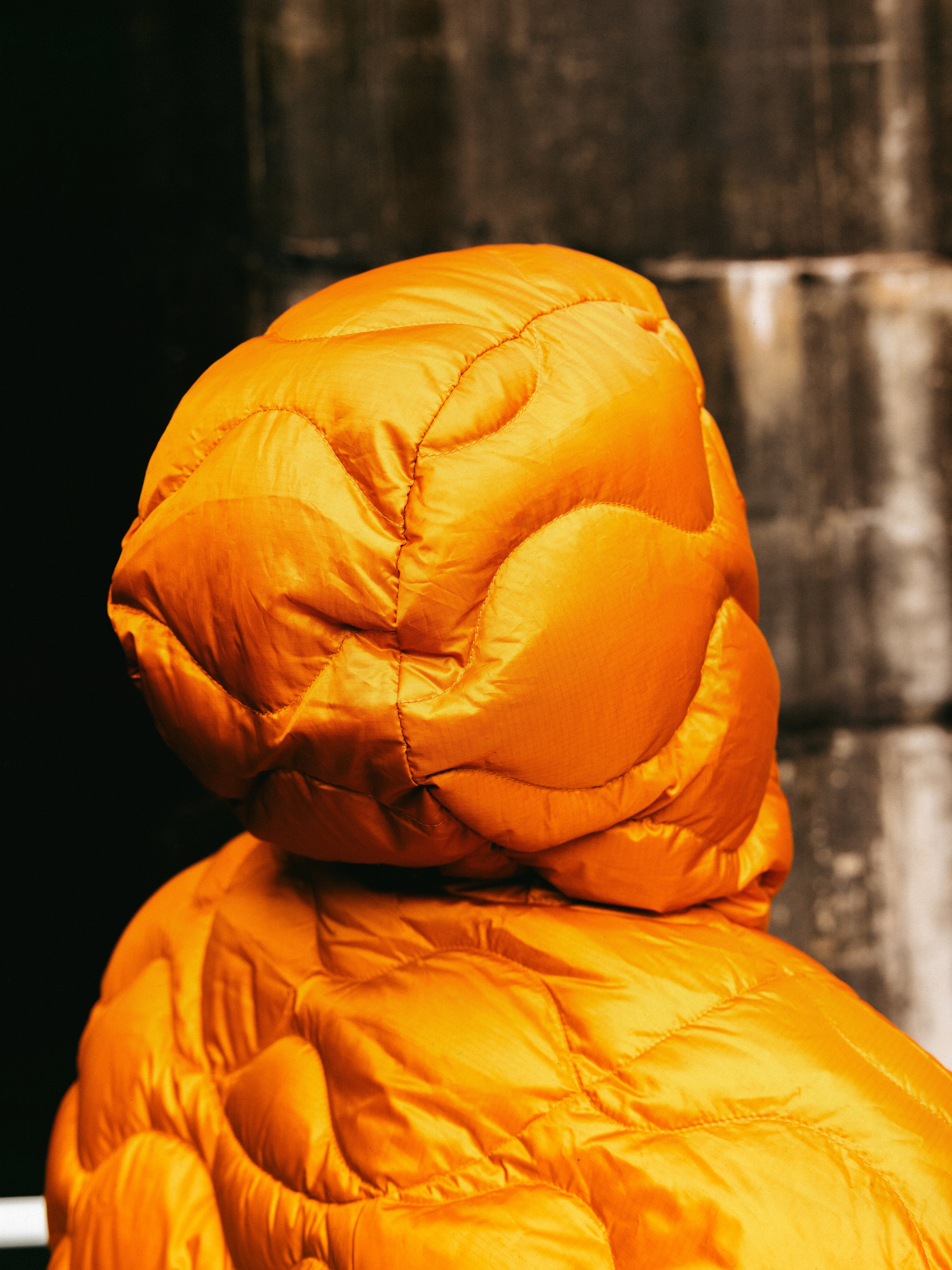Cuillin Down Jacket in Orange Recycled Ripstop