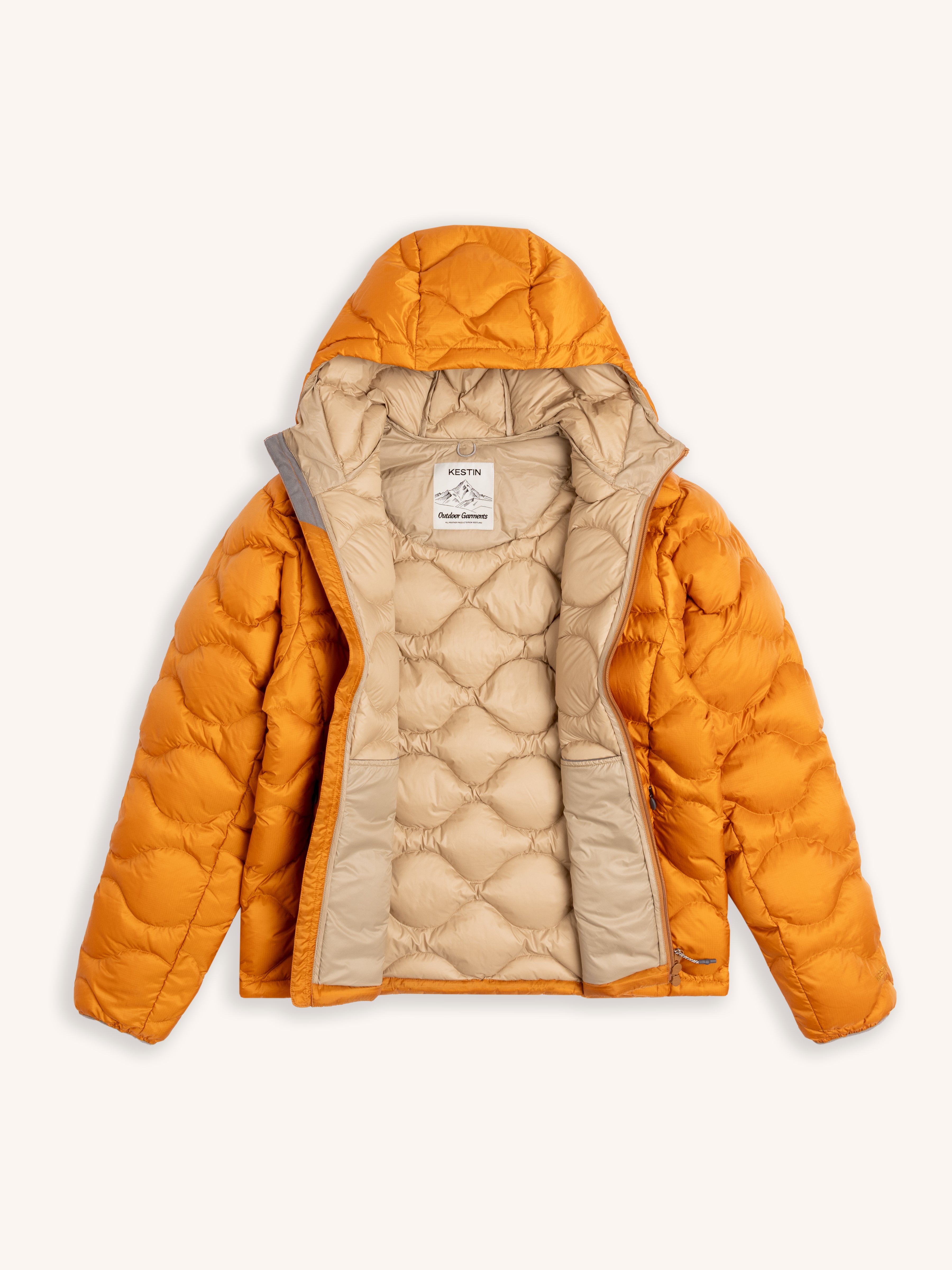 Cuillin Down Jacket in Orange Recycled Ripstop