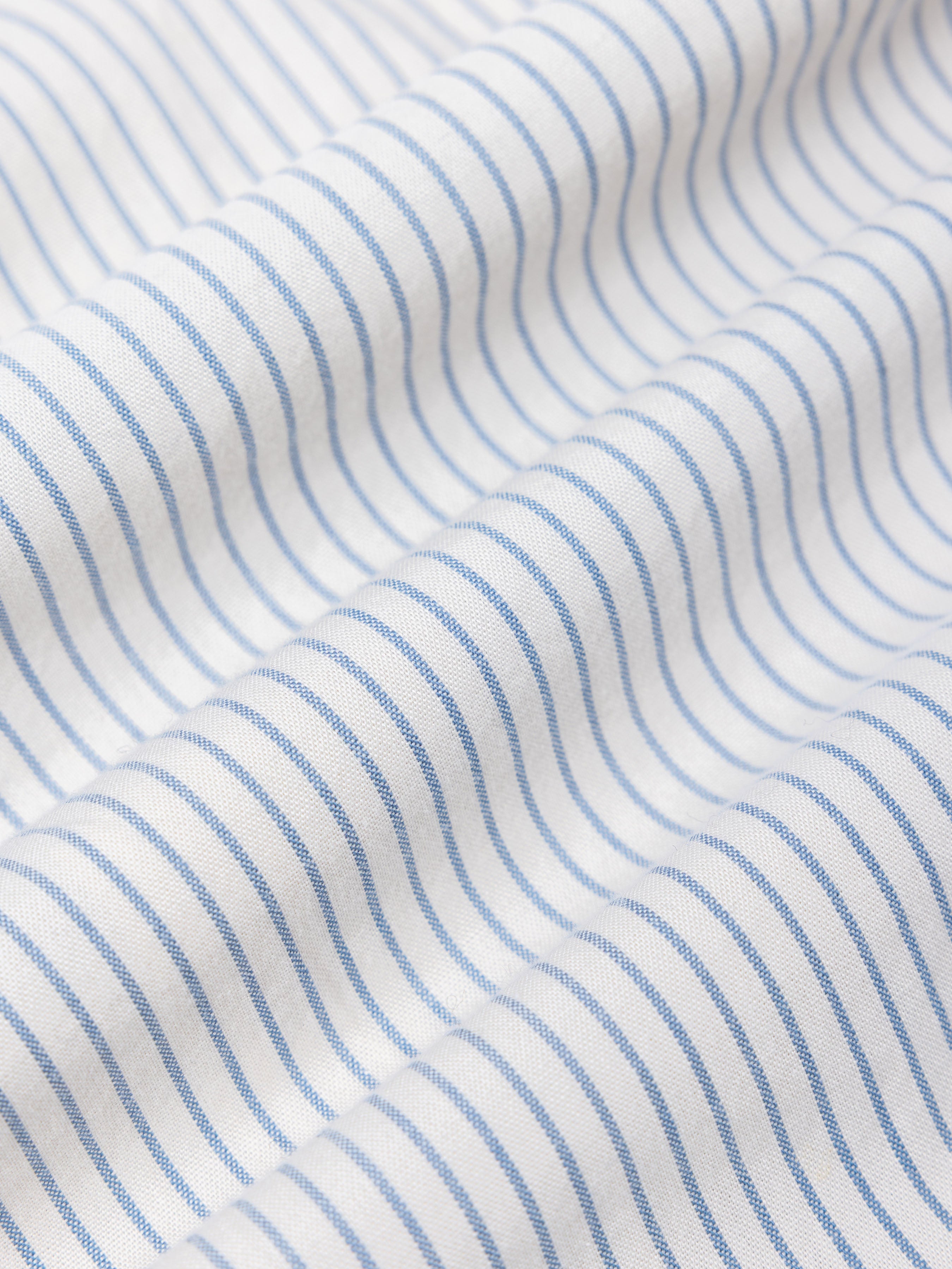 Dirleton Shirt in Blue Regular Stripe Cotton