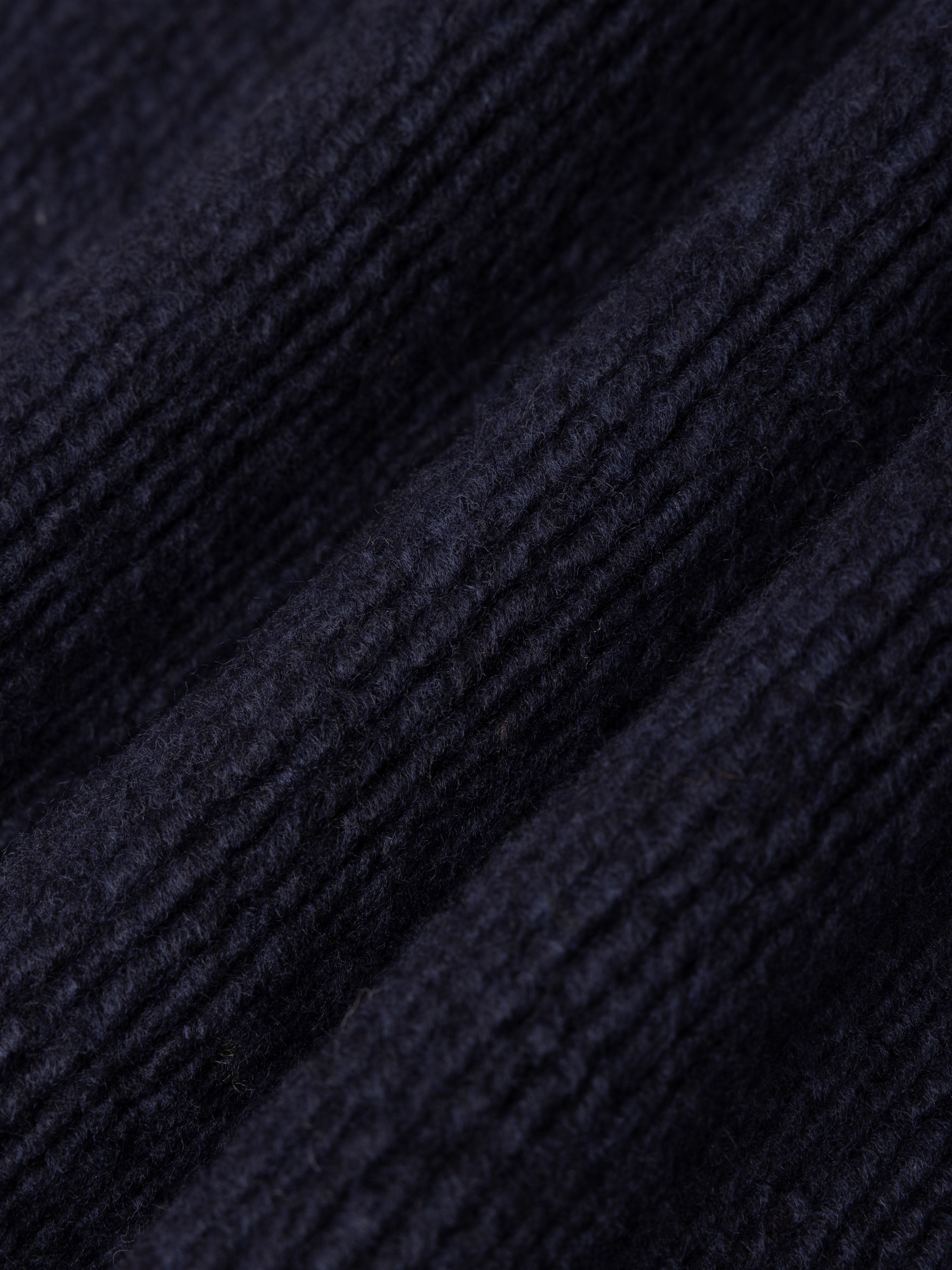 Junction Crew in Navy Ribbed Fleece
