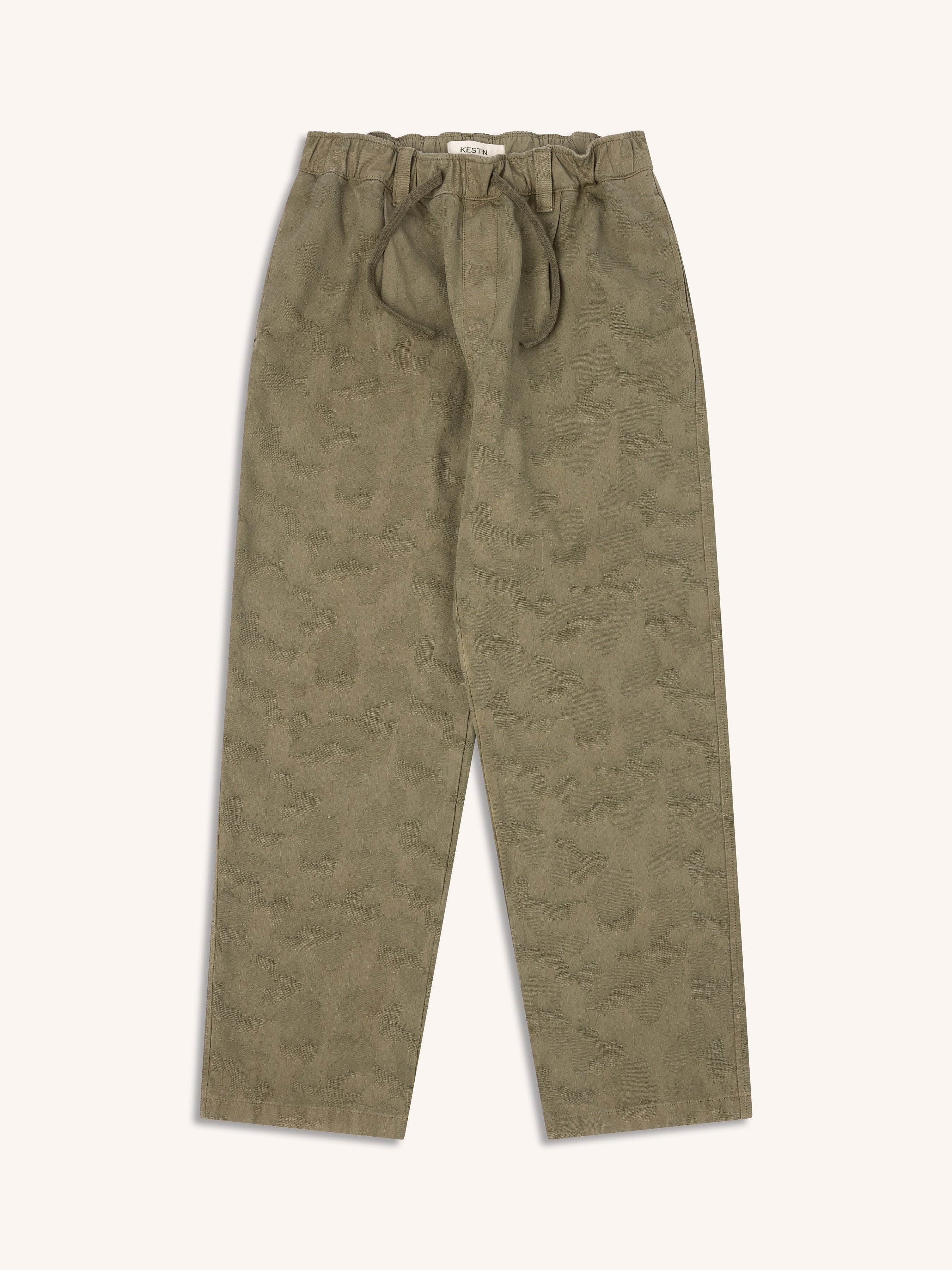 Doune Pant in Military Jacquard Ripstop Cotton