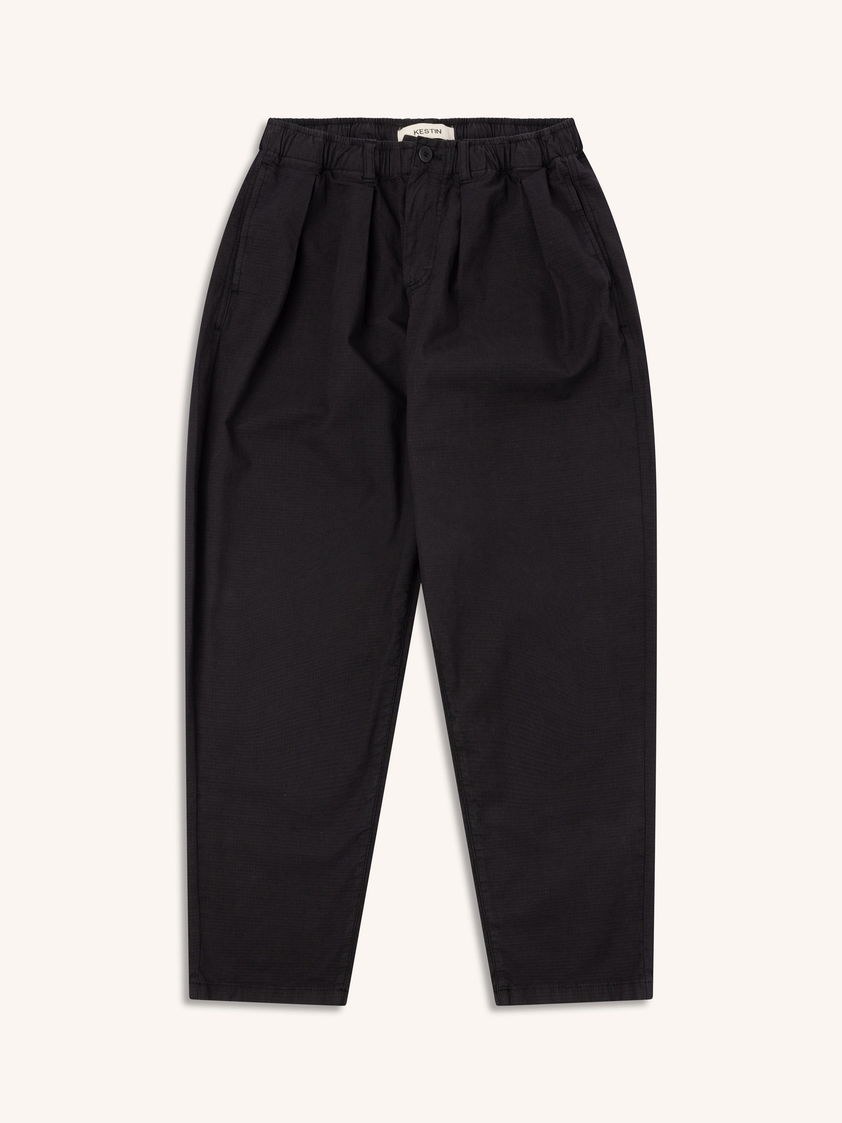 Clyde Pant in Black Ripstop Cotton