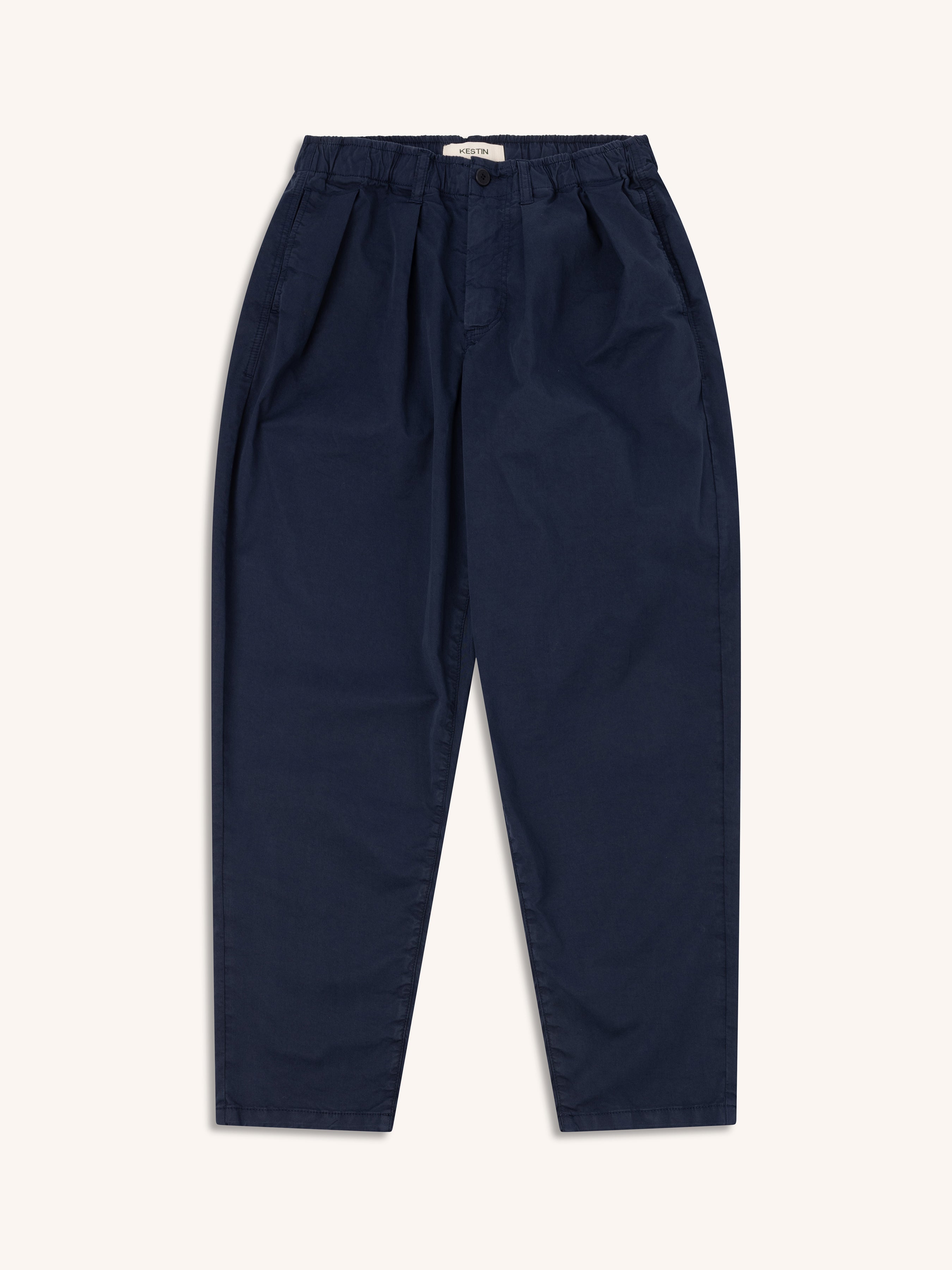 Clyde Pant in Dark Navy Cotton Twill