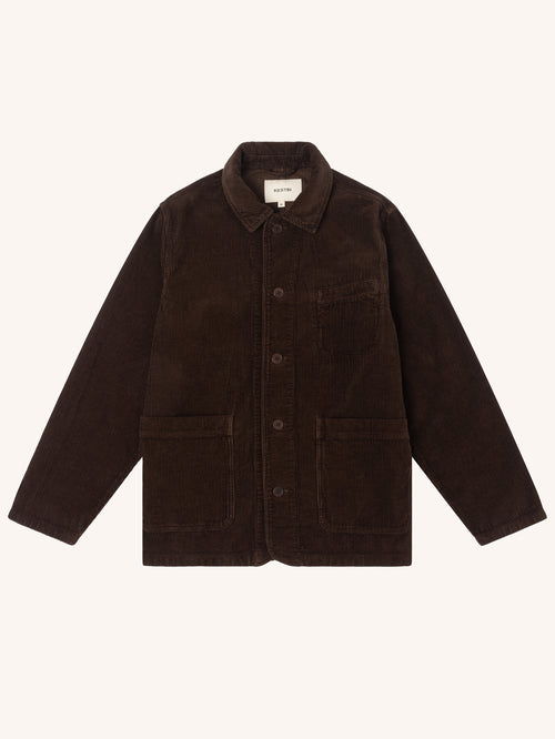 Huntly Jacket in Peat 8-Wale Corduroy