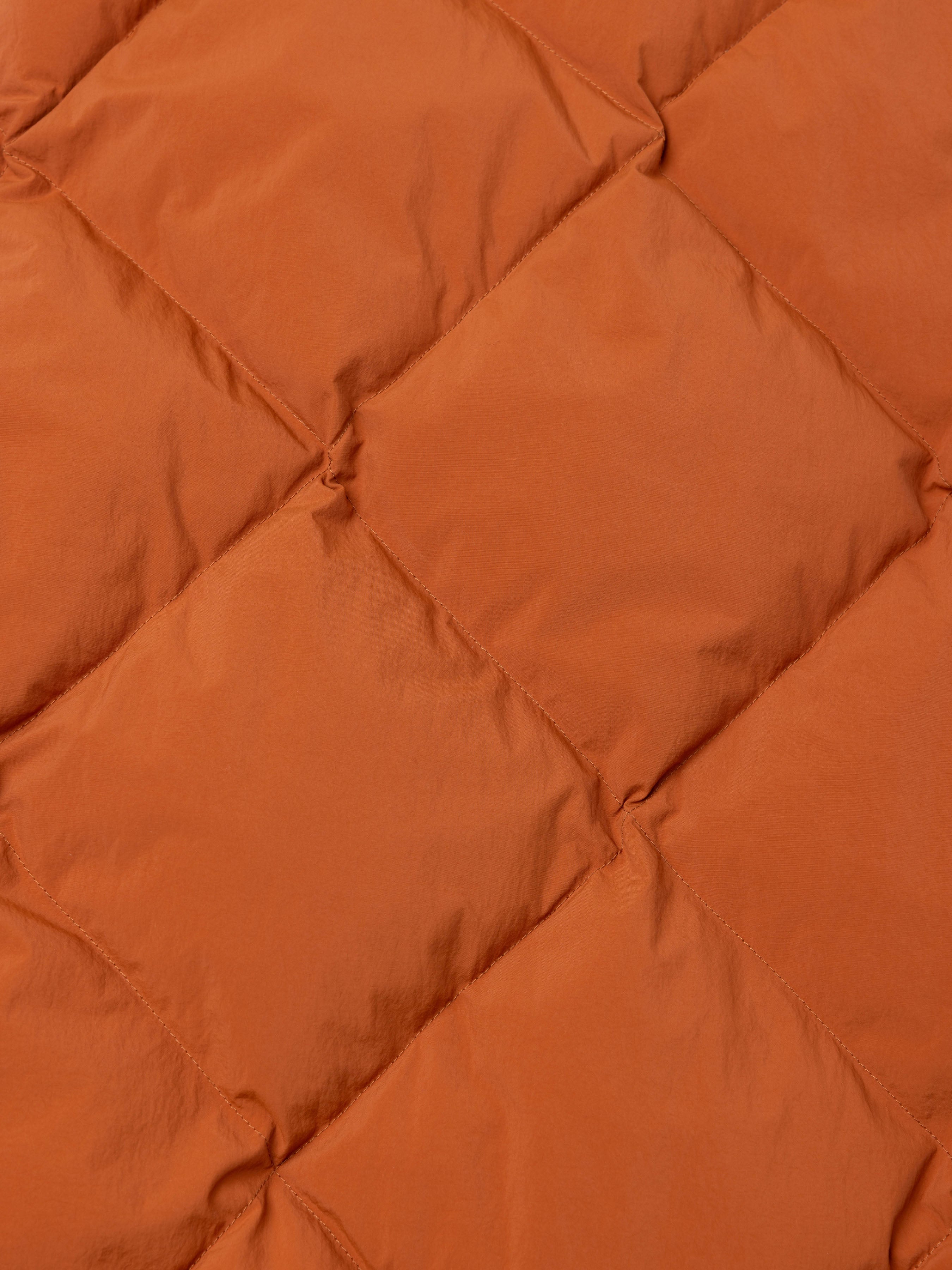 Dunbar Jacket in Rust Orange Recycled Nylon