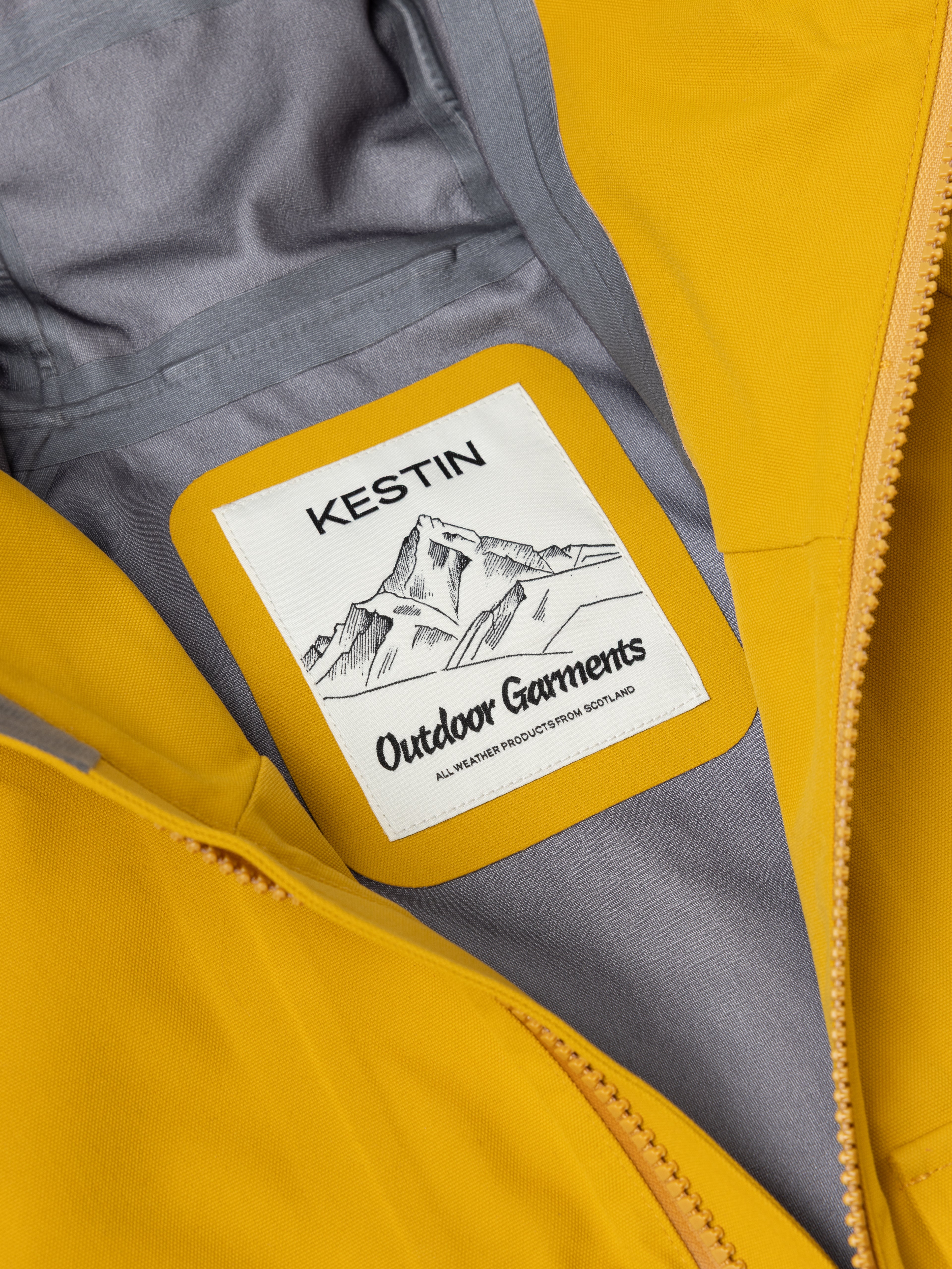 Glenbarr Waterproof Jacket in Yellow Recycled Canvas
