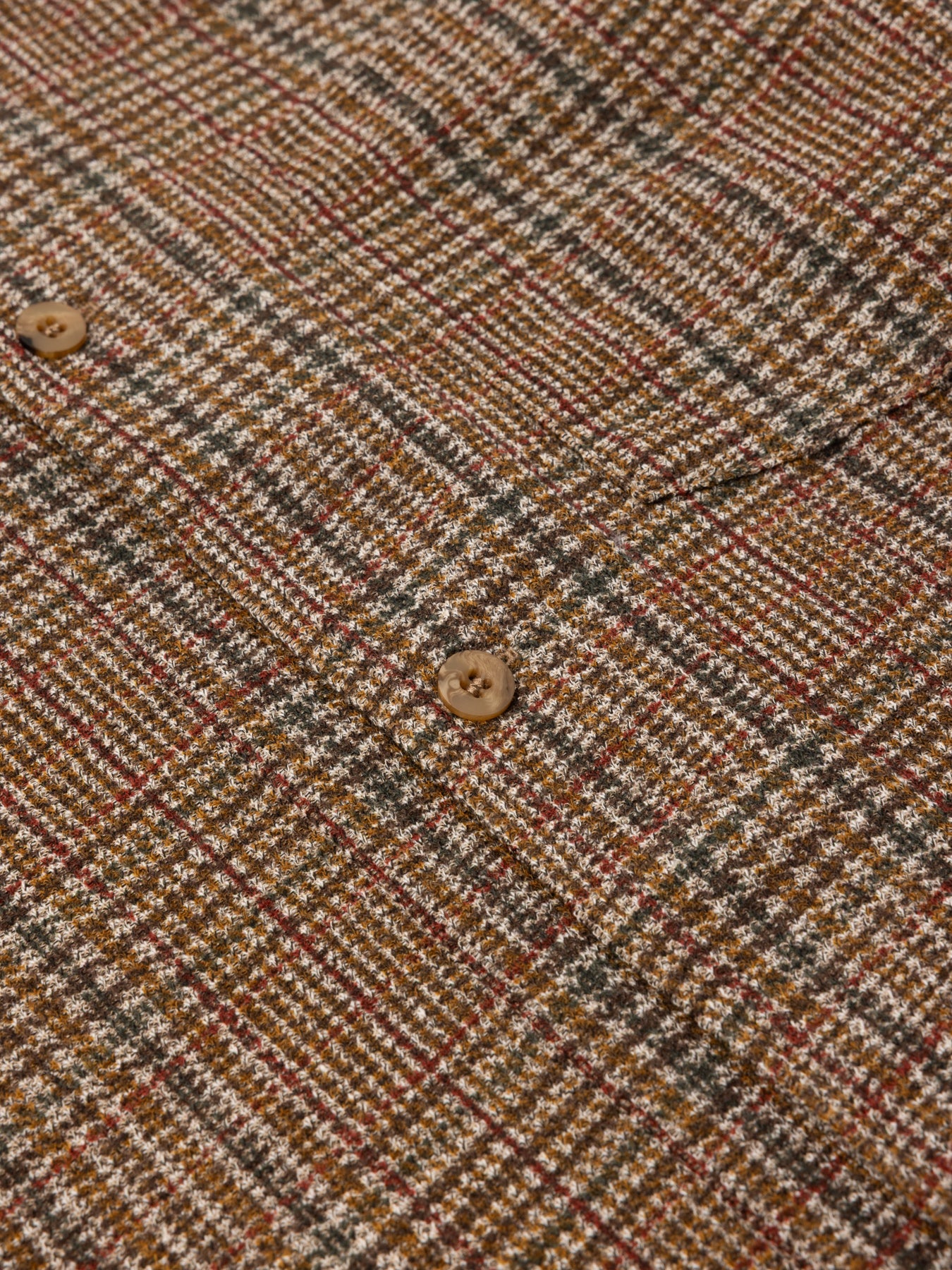 Portree Overshirt in Peat Printed Check Jersey