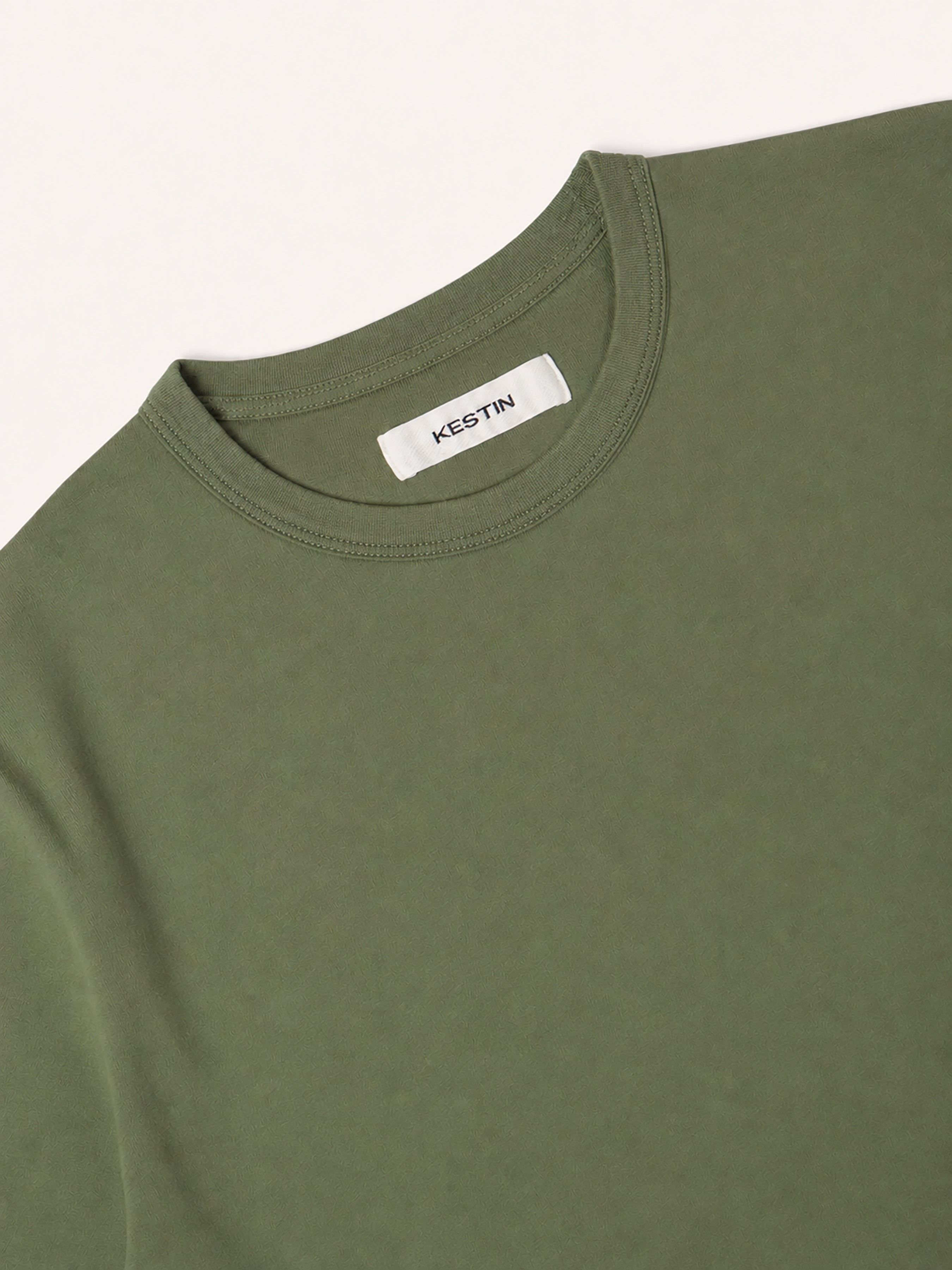 Drem Classic T-Shirt in Fern Green Cotton Jersey