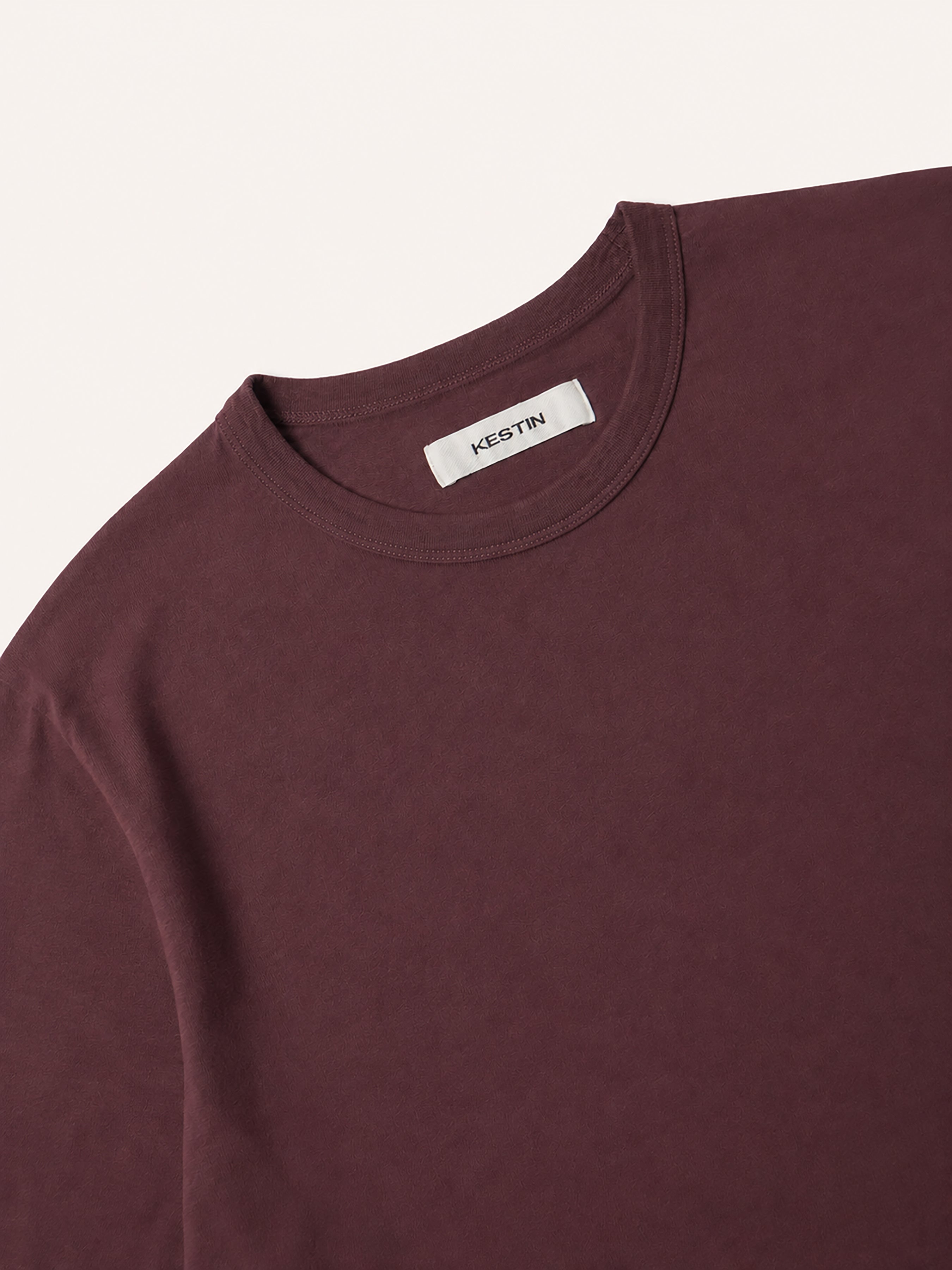 Drem Classic T-Shirt in Plum Cotton Jersey