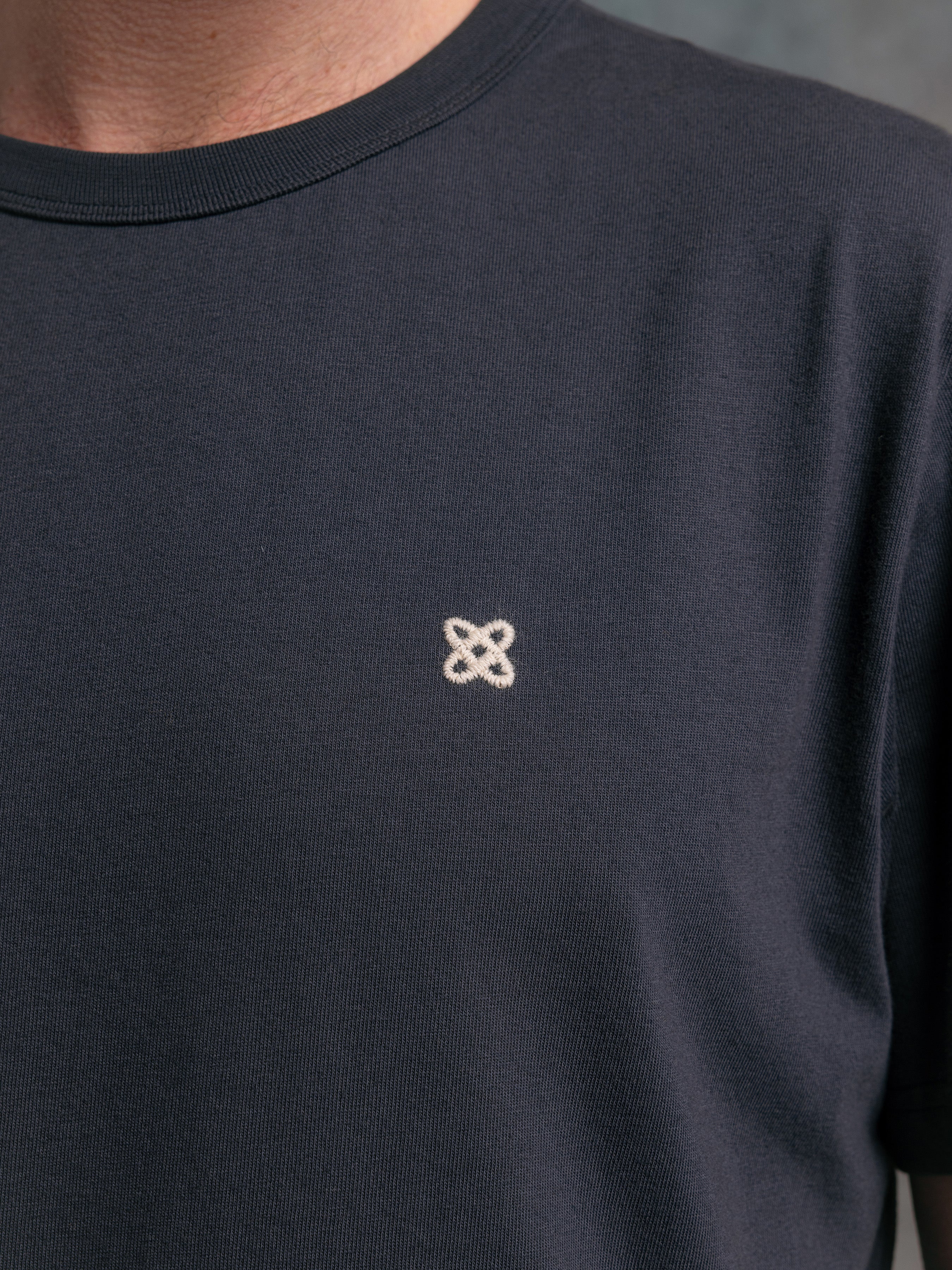 Cargill T-Shirt Dark Navy Celtic Knot Embroidery