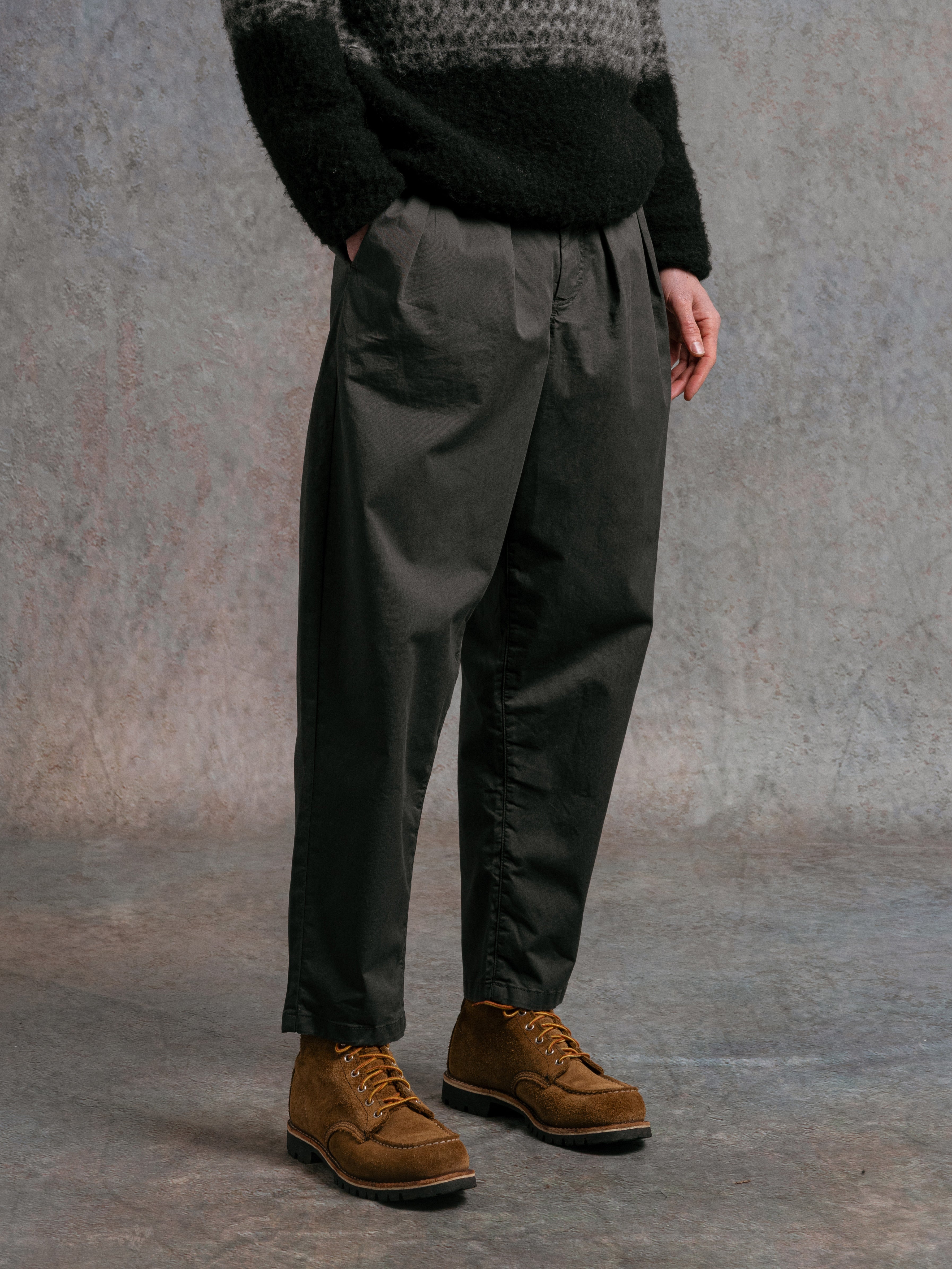 Clyde Pant in Slate Cotton Twill