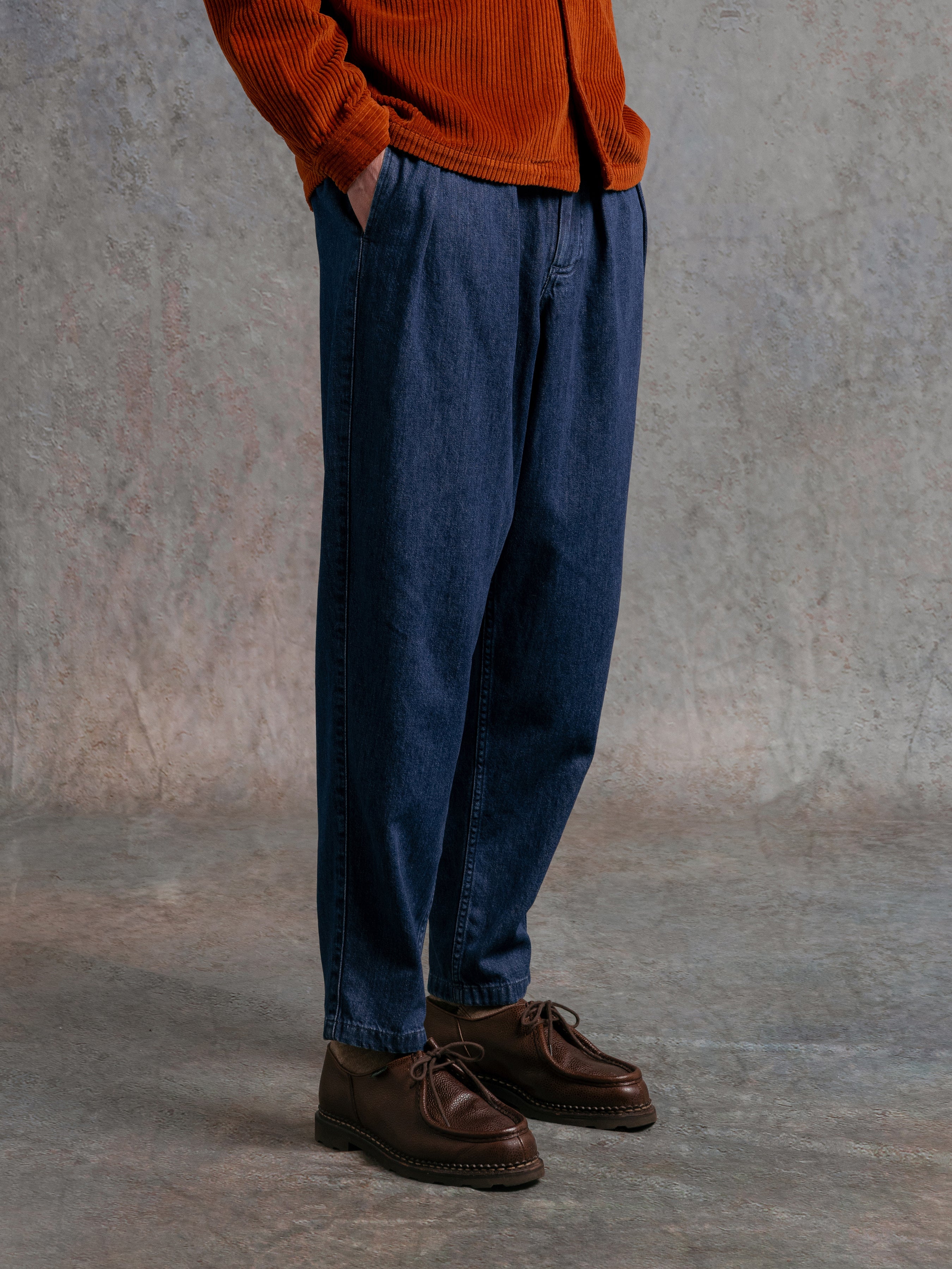 Clyde Pant in Washed Denim