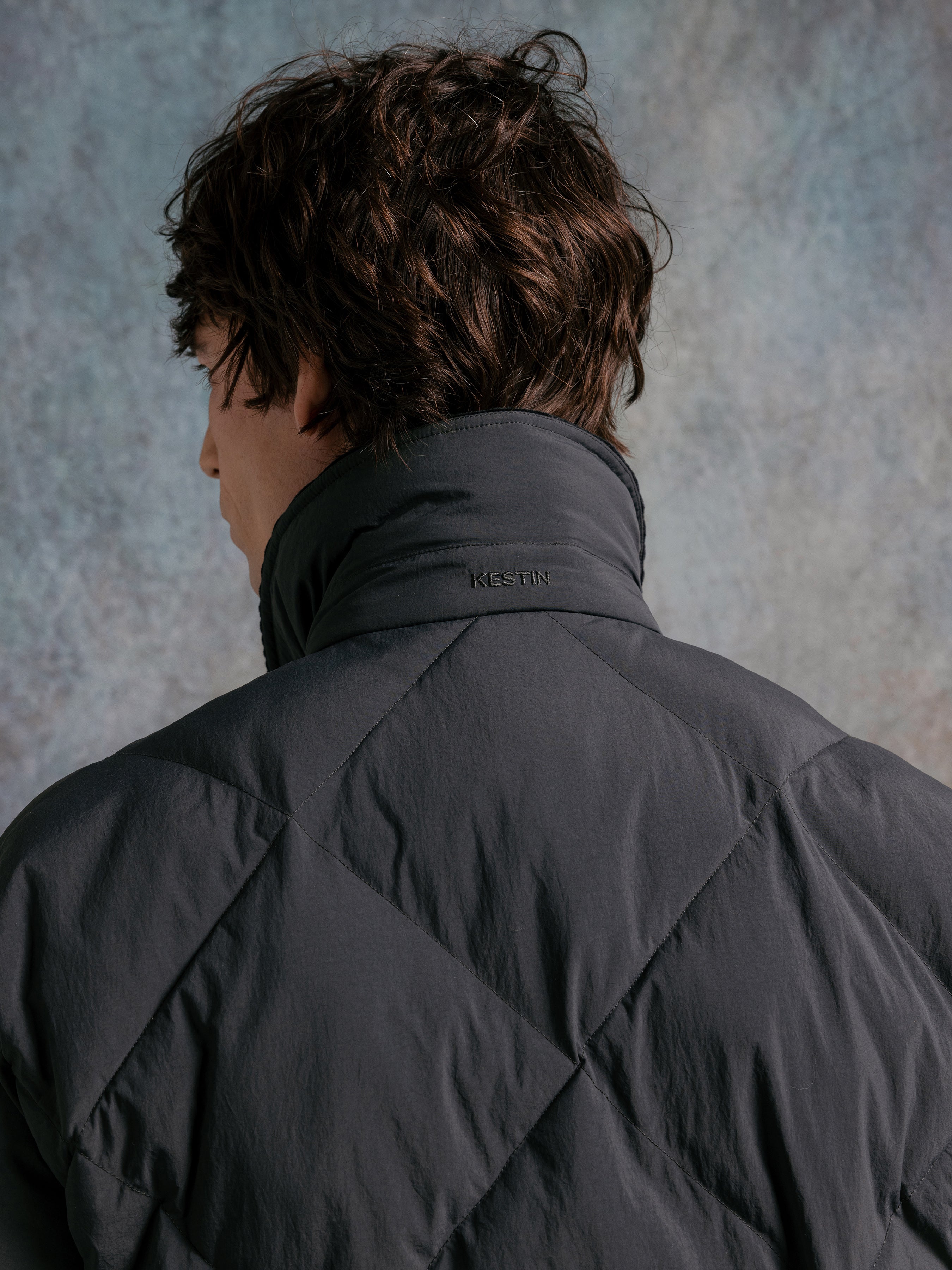 Dunbar Jacket in Charcoal Recycled Nylon