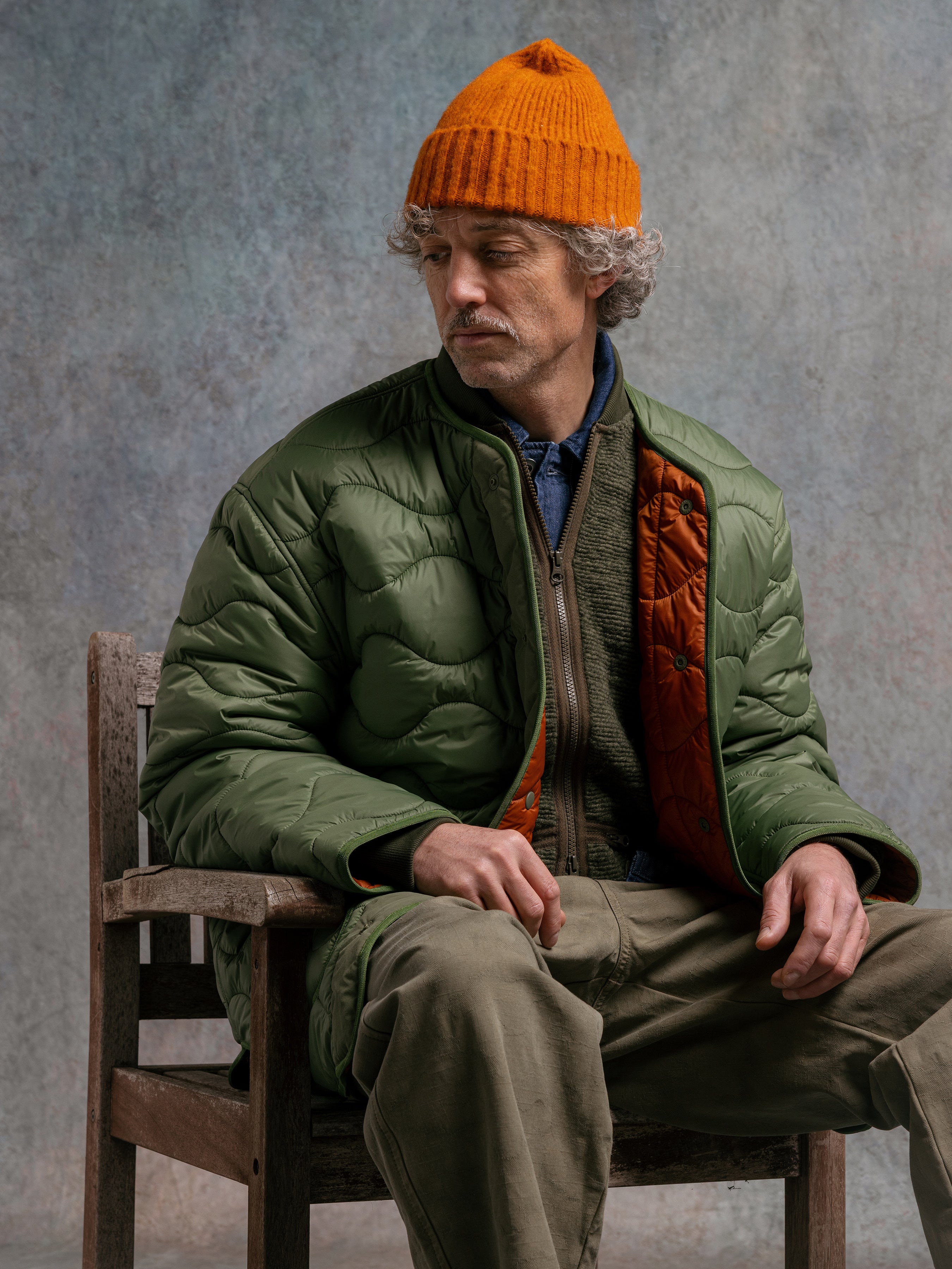 Islay Quilted Jacket in Fern Green Recycled Nylon