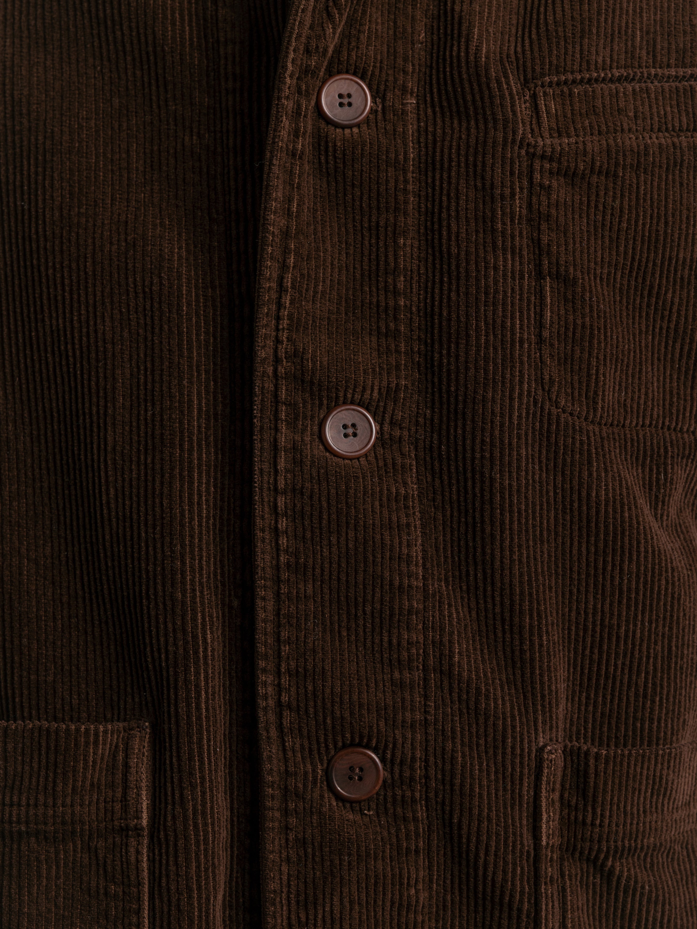 Huntly Jacket in Peat 8-Wale Corduroy