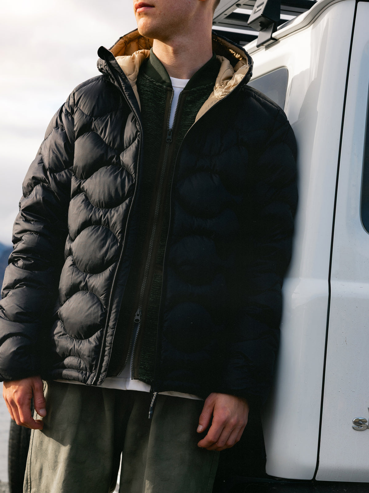 Cuillin Down Jacket in Black Recycled Ripstop