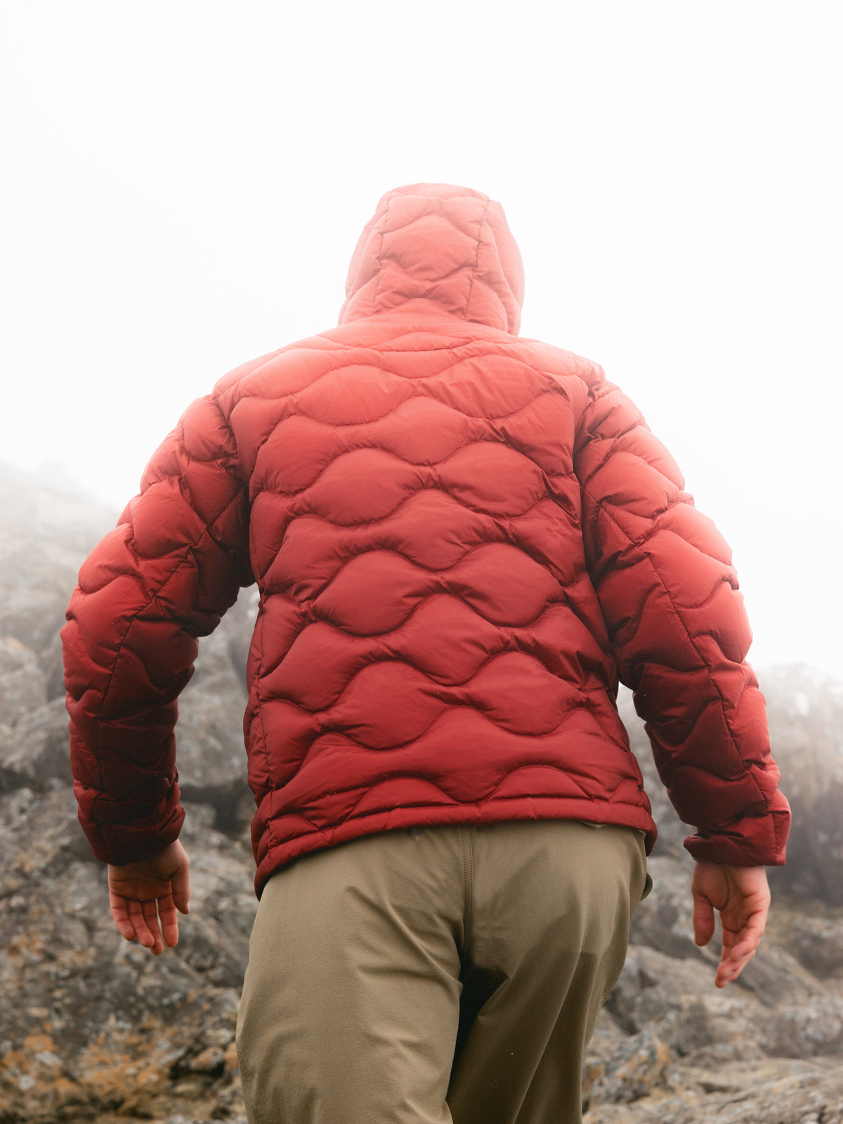 Cuillin Down Jacket in Vintage Red Recycled Ripstop