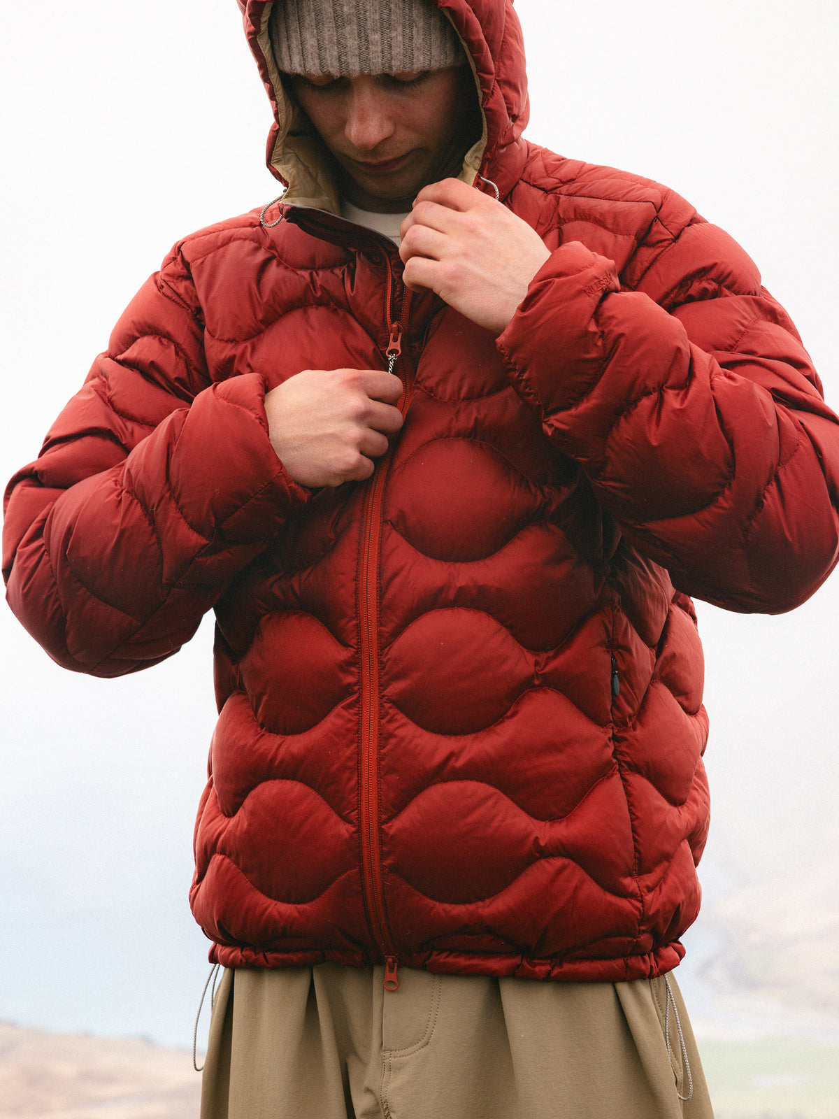 Cuillin Down Jacket in Vintage Red Recycled Ripstop