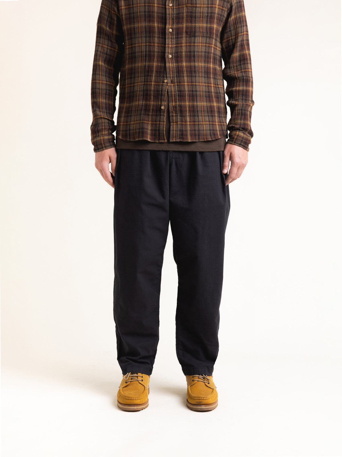 Clyde Pant in Black Ripstop Cotton