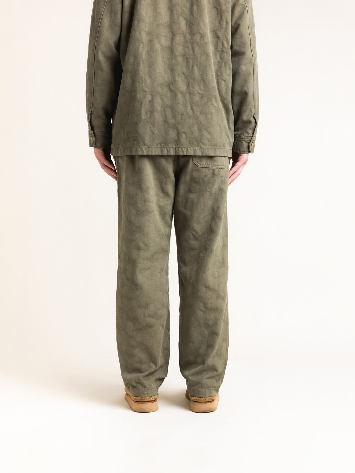 Doune Pant in Military Jacquard Ripstop Cotton