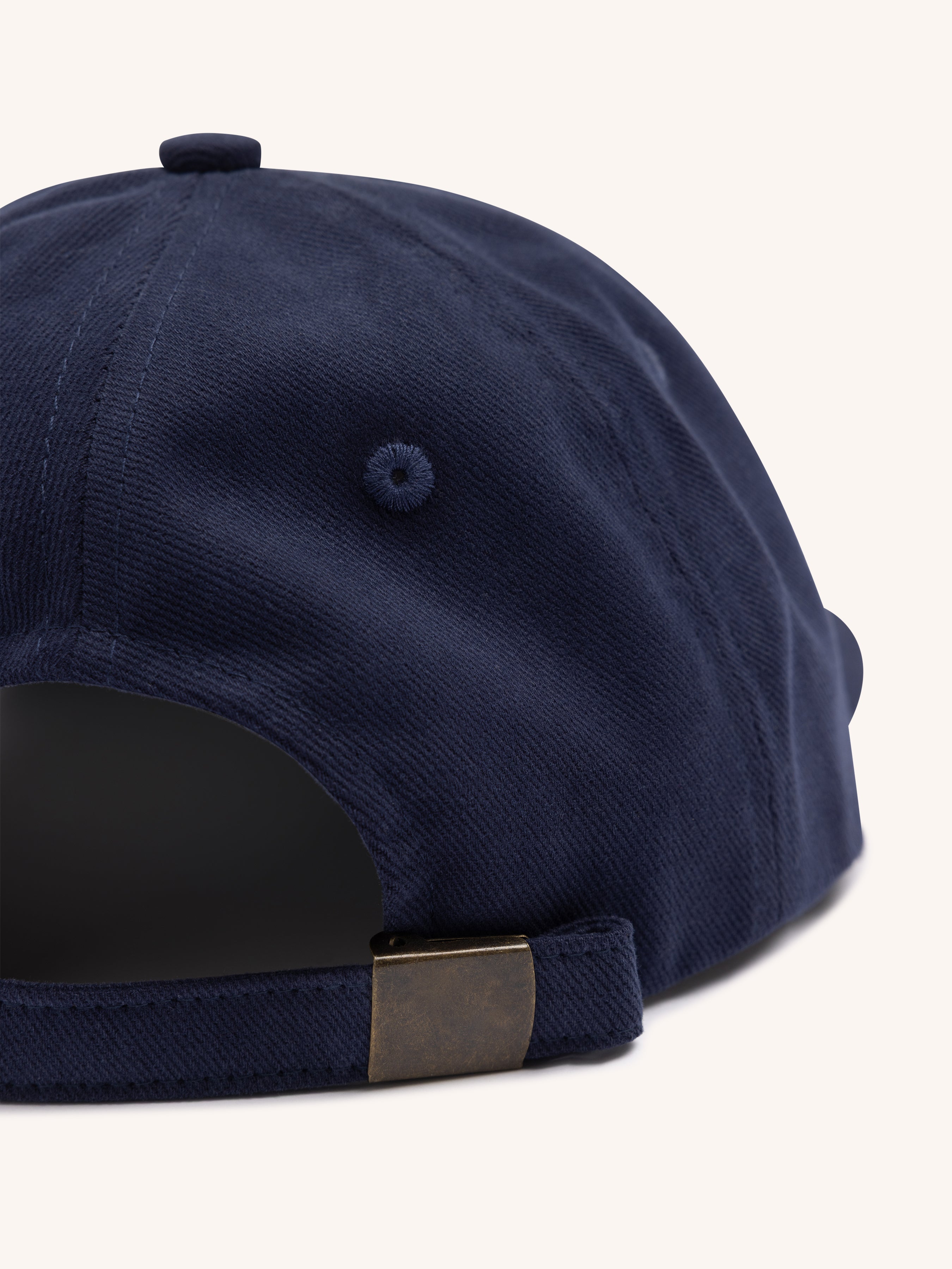 Leuchars Cap in Embroidered Ink Navy Twill