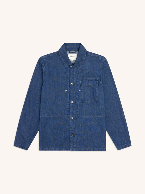 Barra Overshirt in Washed Denim