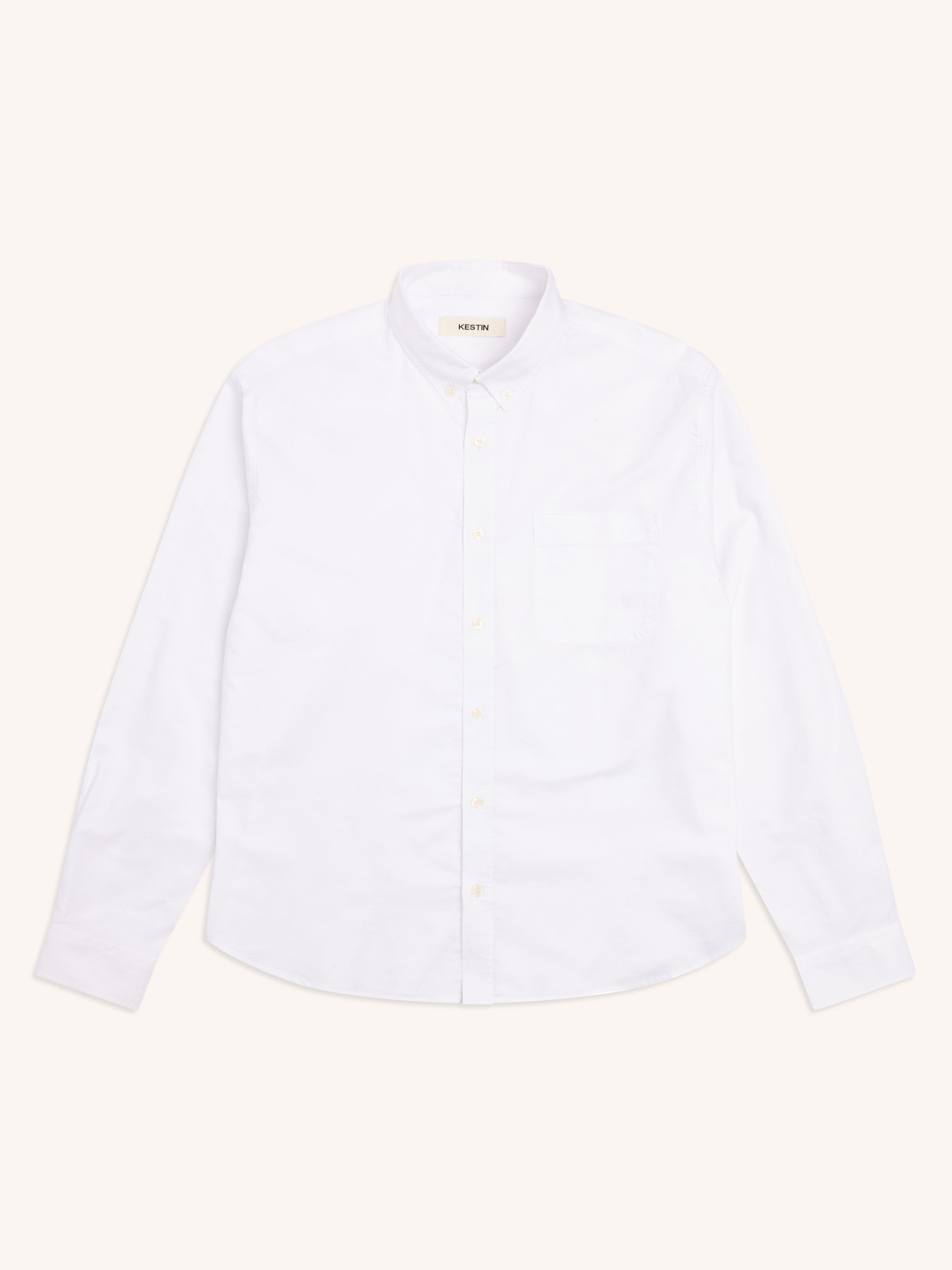Raeburn Button Down Shirt in White Oxford Organic Cotton