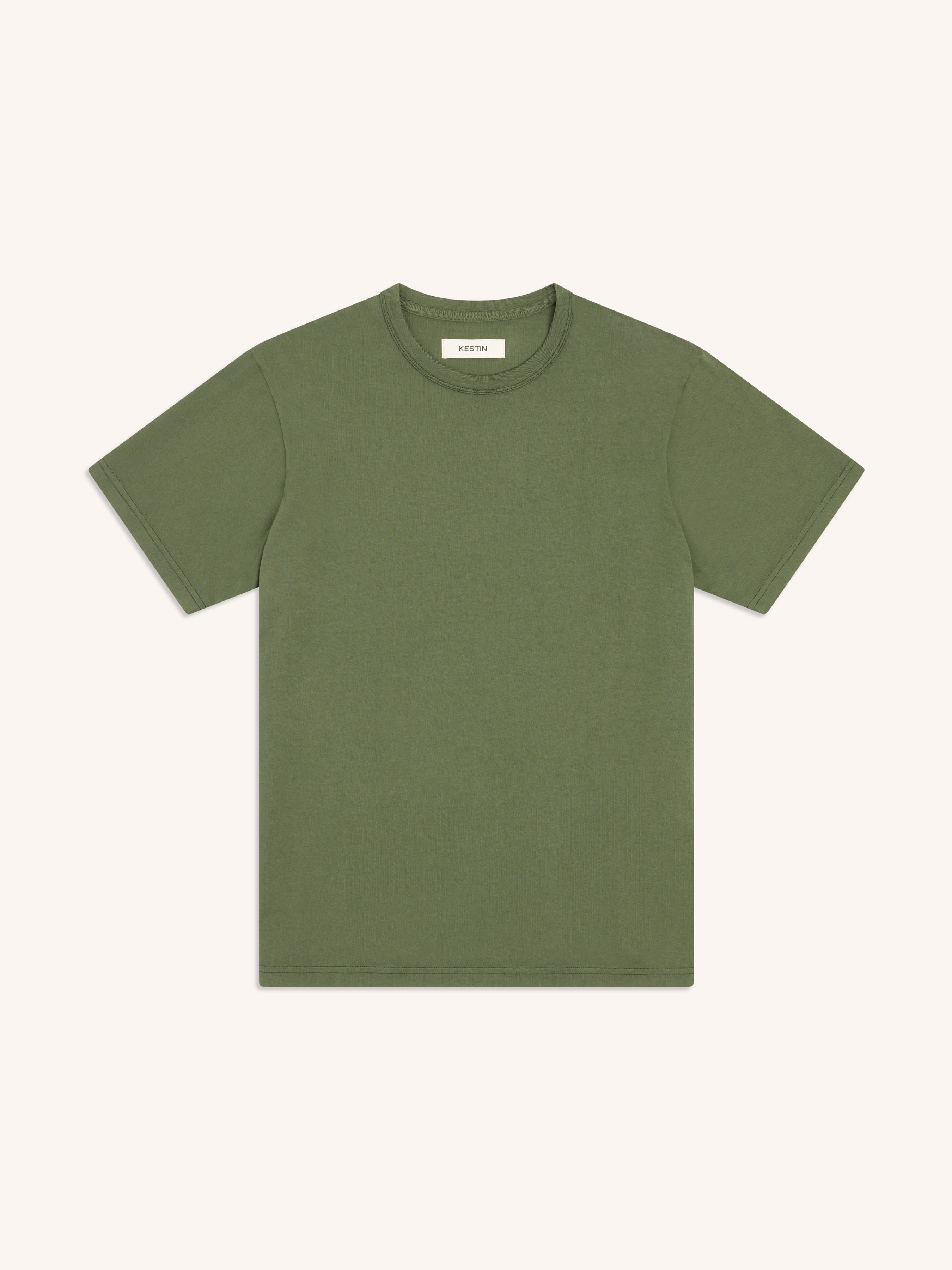 Drem Classic T-Shirt in Fern Green Cotton Jersey