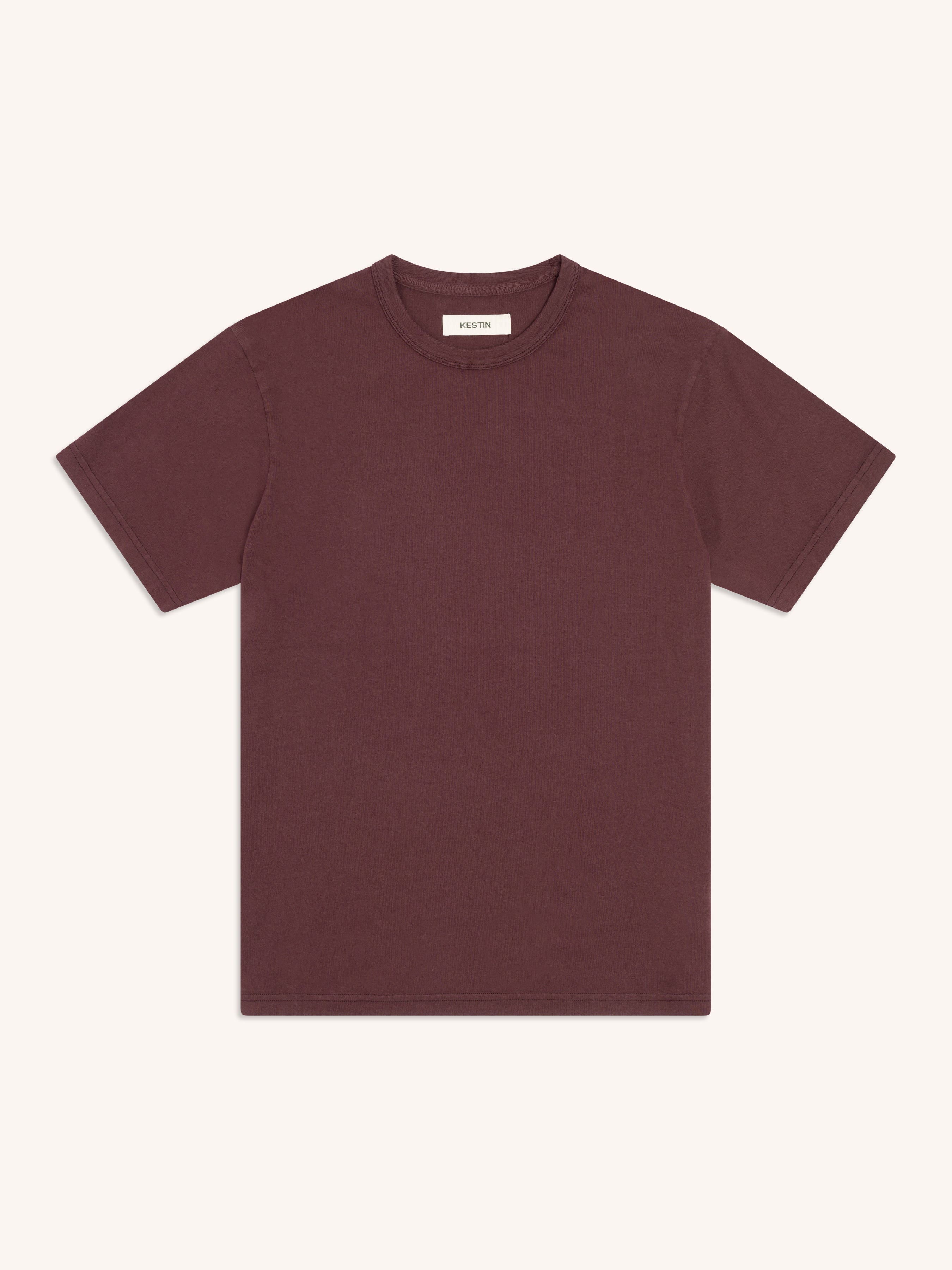 Drem Classic T-Shirt in Plum Cotton Jersey